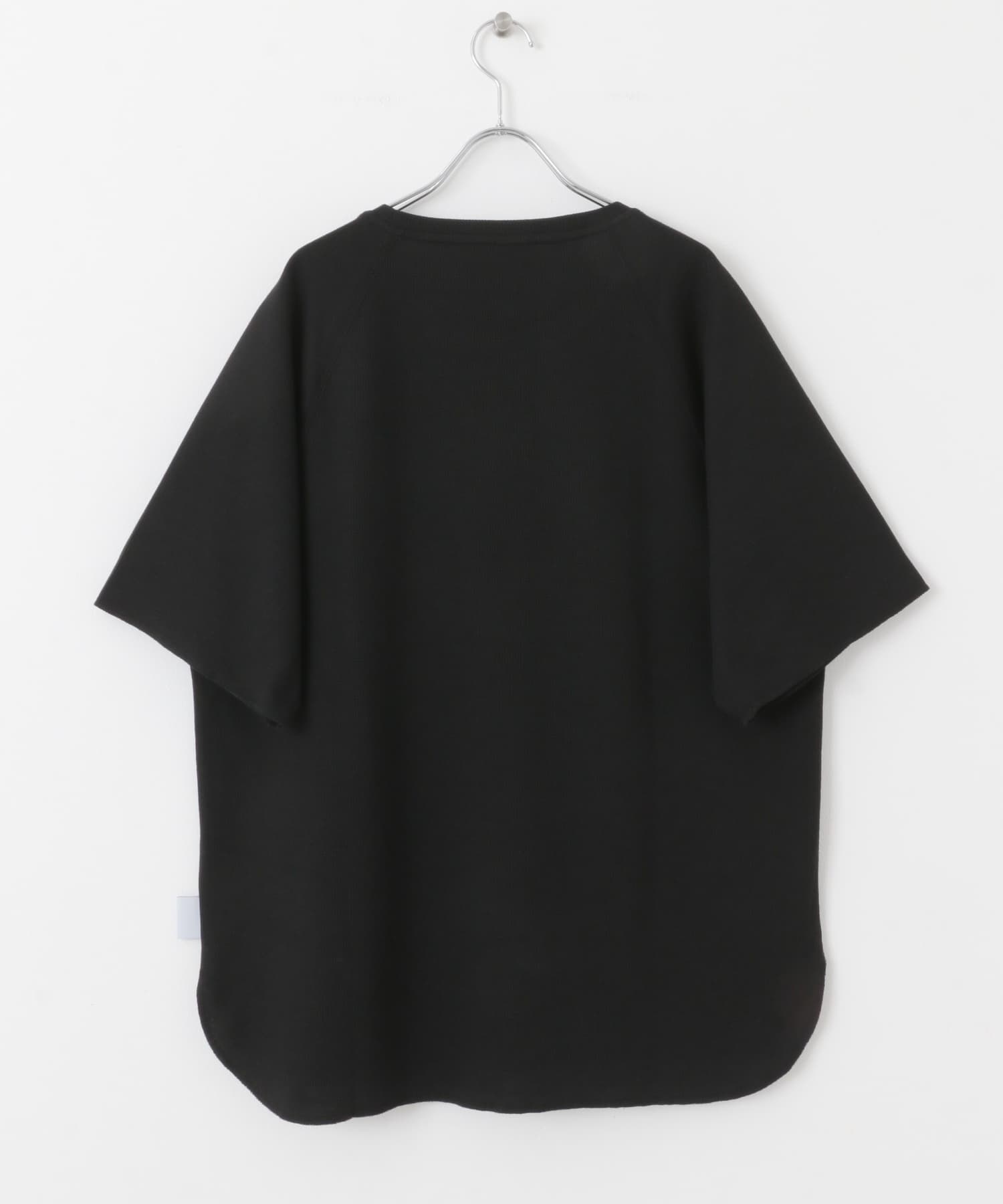 ddp　EMBROIDERY WAFFLE  T-SHIRTS BLACK M