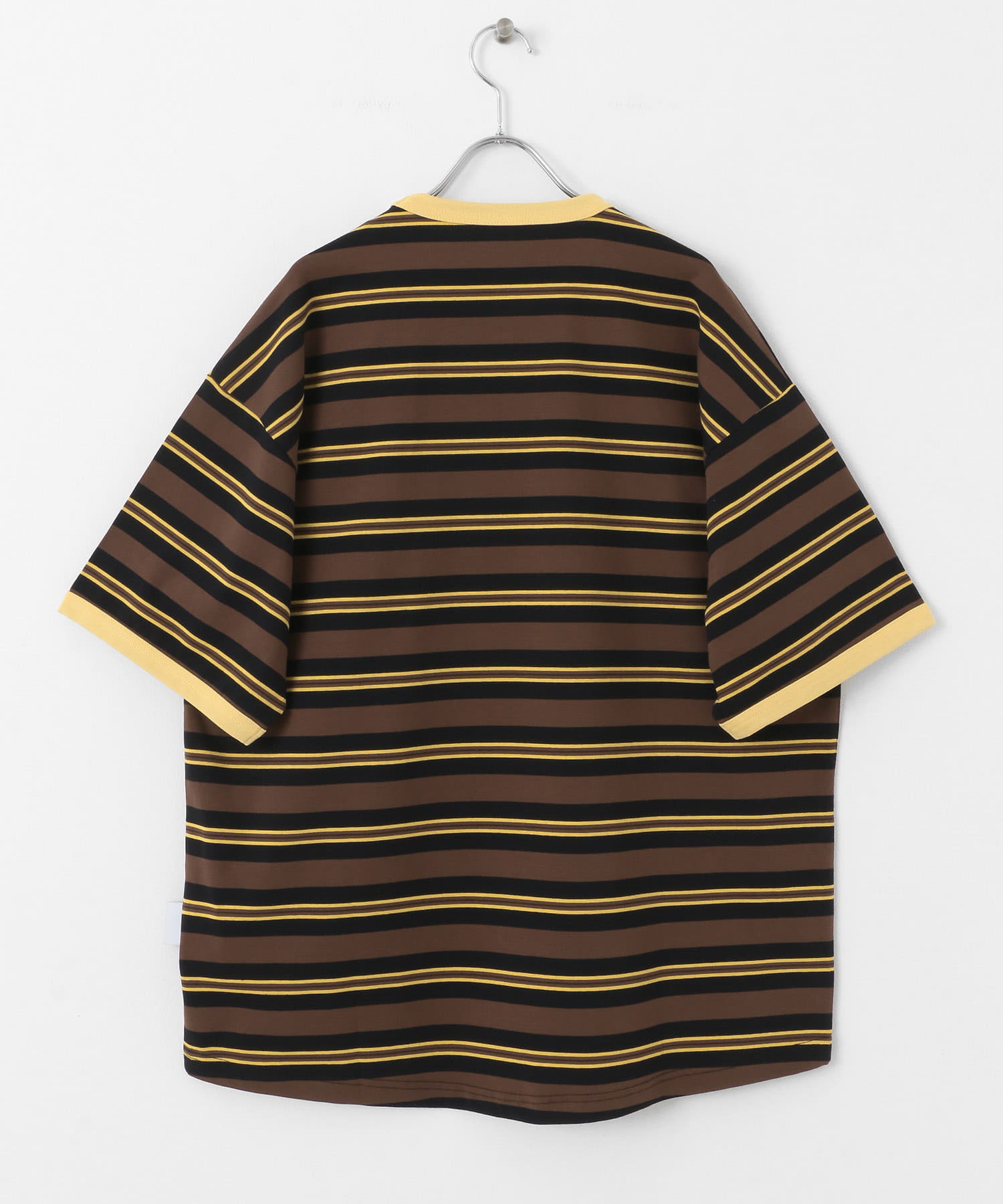 ddp　BORDER RINGER T-SHIRTS BROWN M