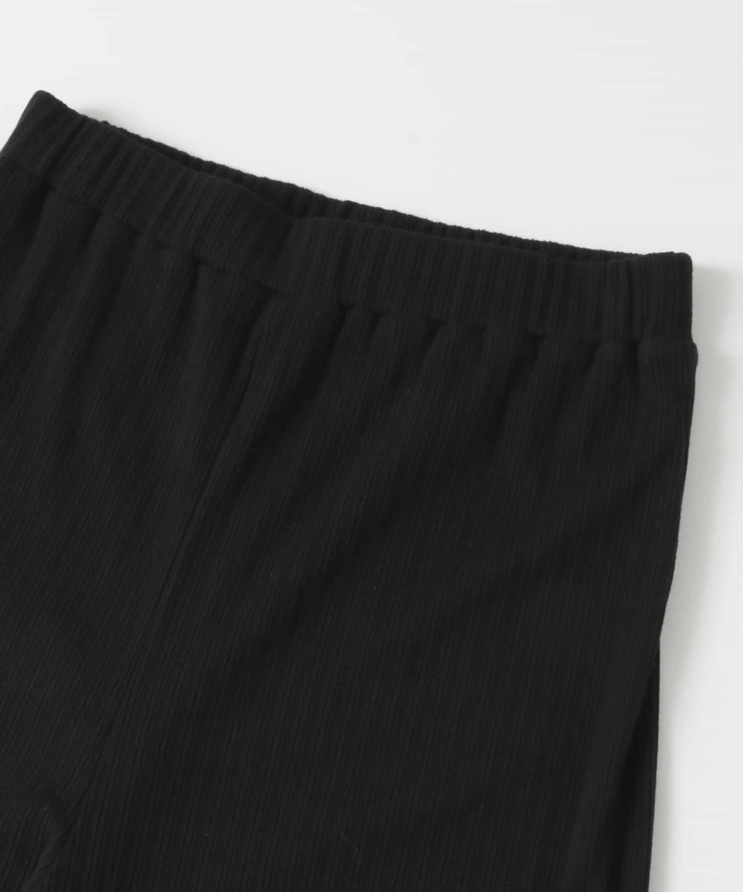 Uiscel　セルフカットリブパンツ BLACK one