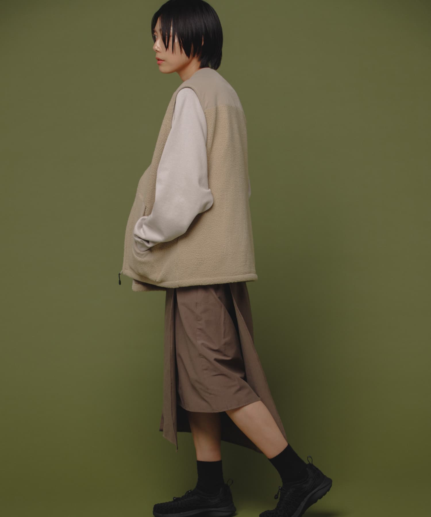 Uiscel　4WAYストレッチマキスカート