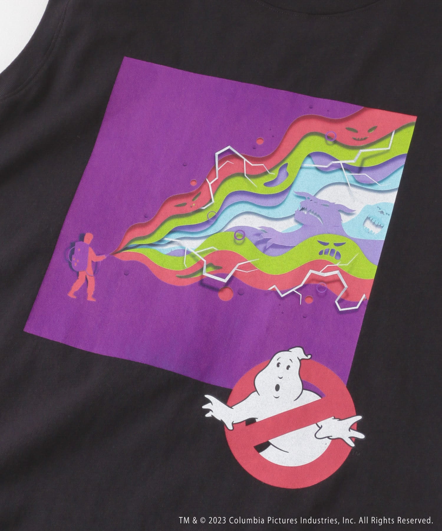 Uiscel　『Ghostbusters』ノースリーブTシャツA BLACK M
