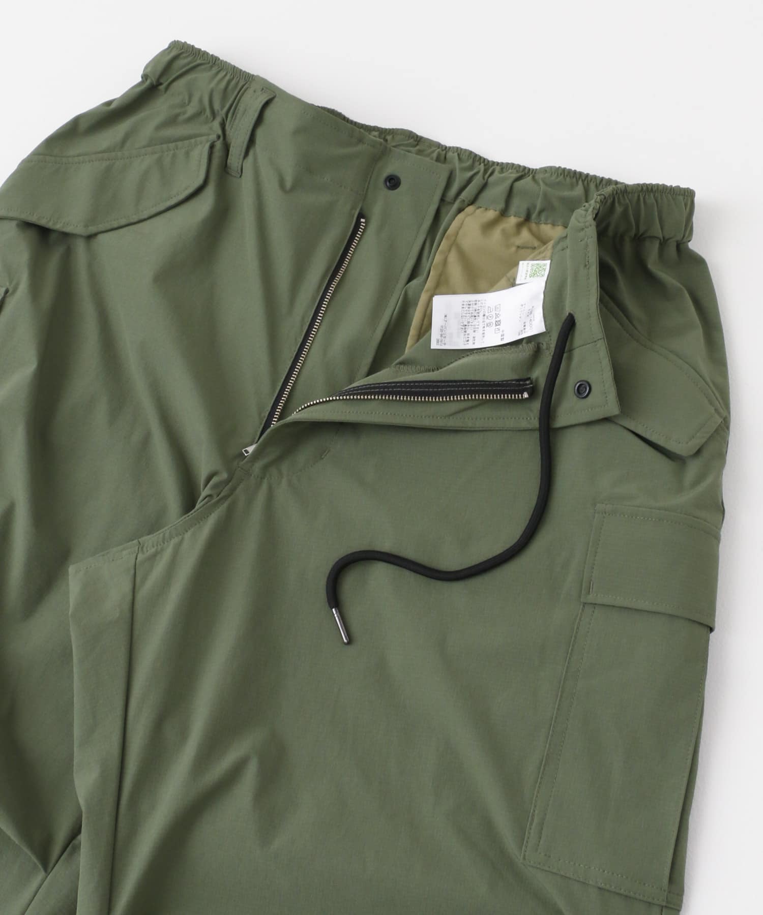 『ユニセックス』Uiscel　4WAYストレッチカーゴパンツ A OLIVE M