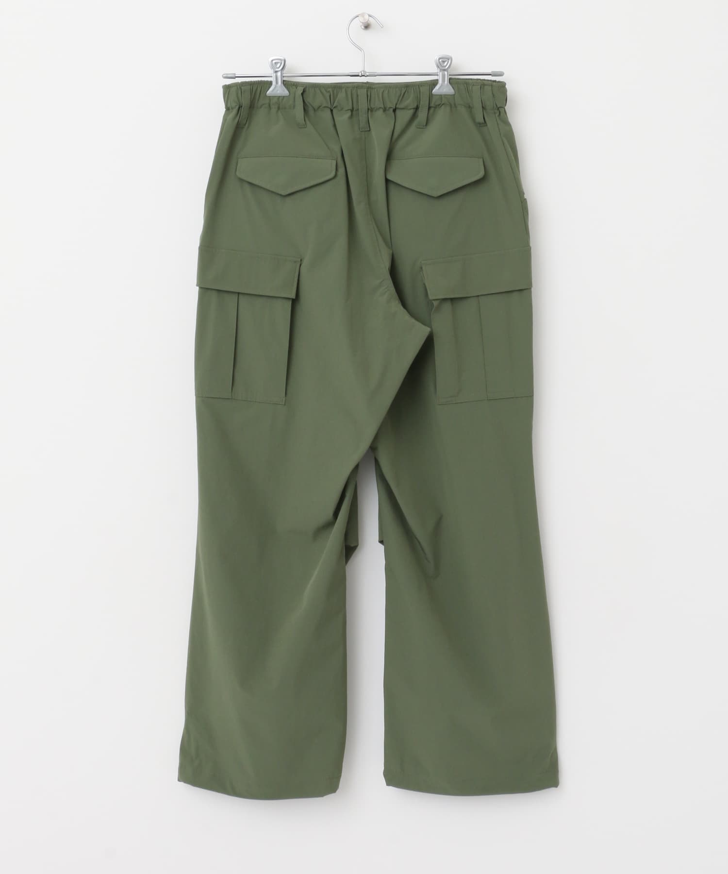 『ユニセックス』Uiscel　4WAYストレッチカーゴパンツ A OLIVE M