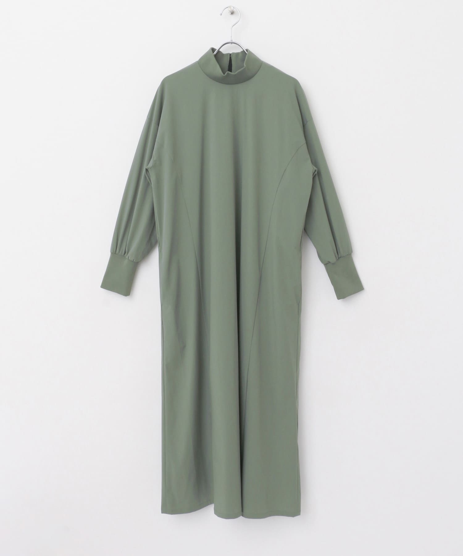 Uiscel　4WAYストレッチハイネックワンピース OLIVE one
