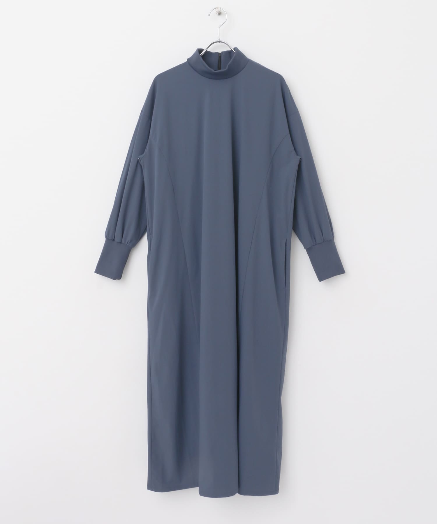 Uiscel　4WAYストレッチハイネックワンピース BLUE one
