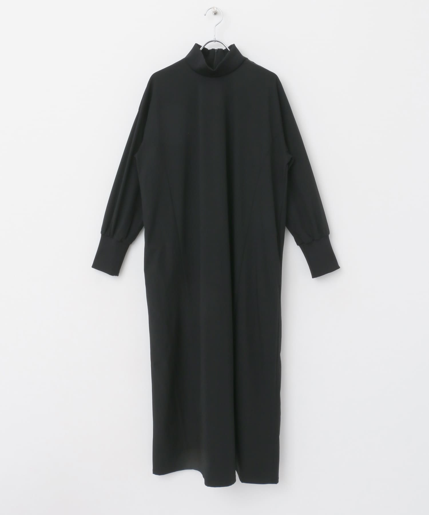 Uiscel　4WAYストレッチハイネックワンピース BLACK one