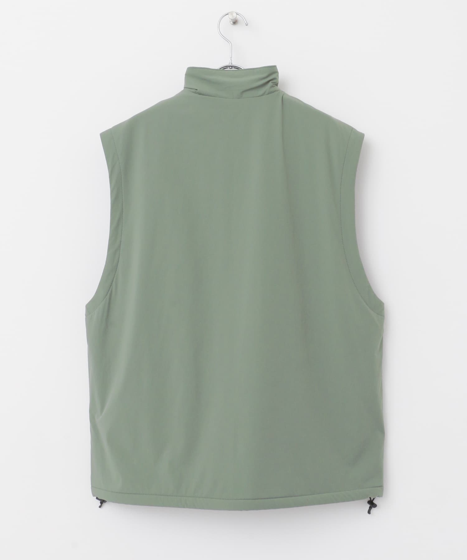 『WEB先行販売』『ユニセックス』Uiscel　フリースライニングZIPルーズベスト OLIVE M