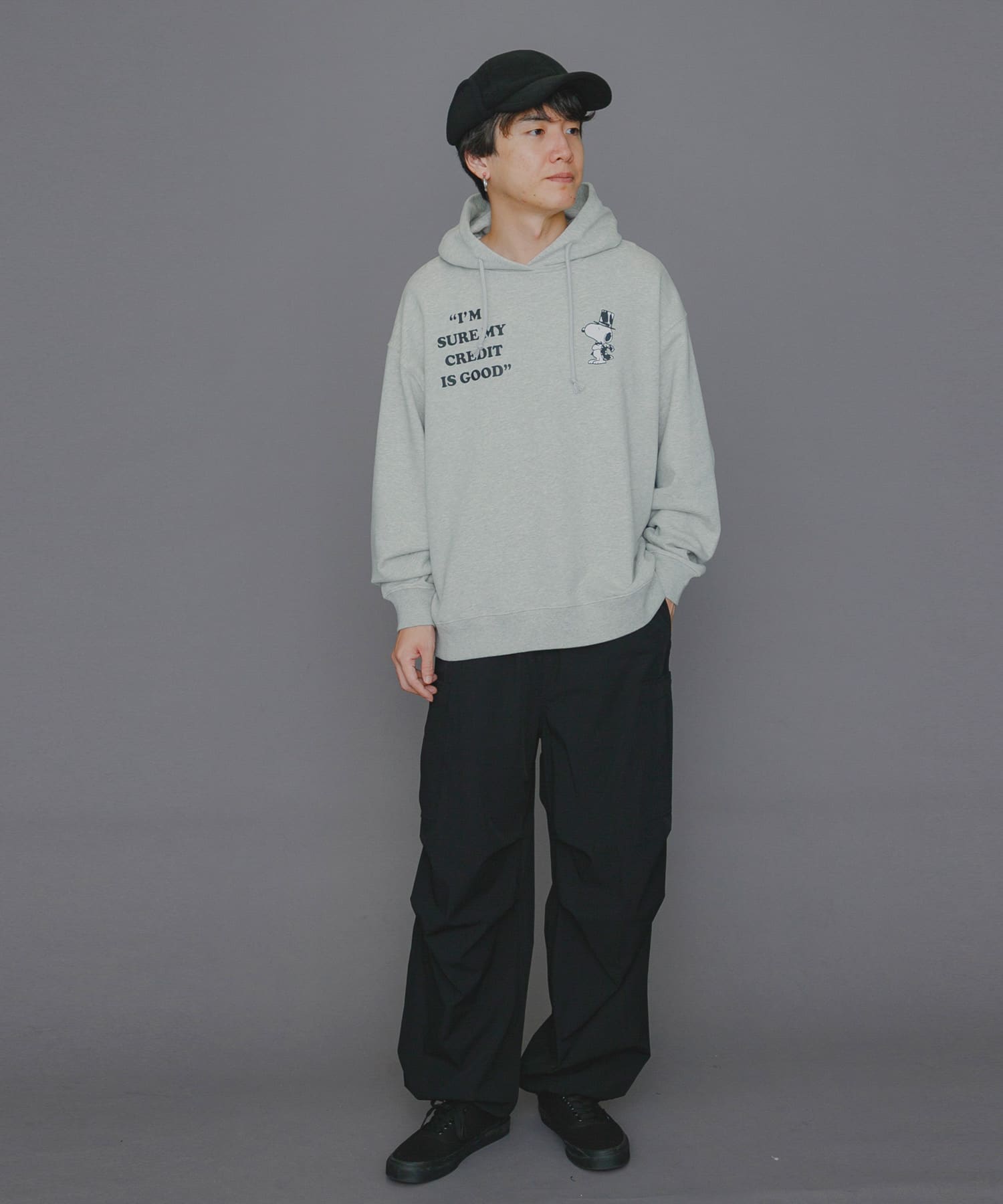 『WEB先行販売』『ユニセックス』Uiscel　フリースキャップ BLACK one