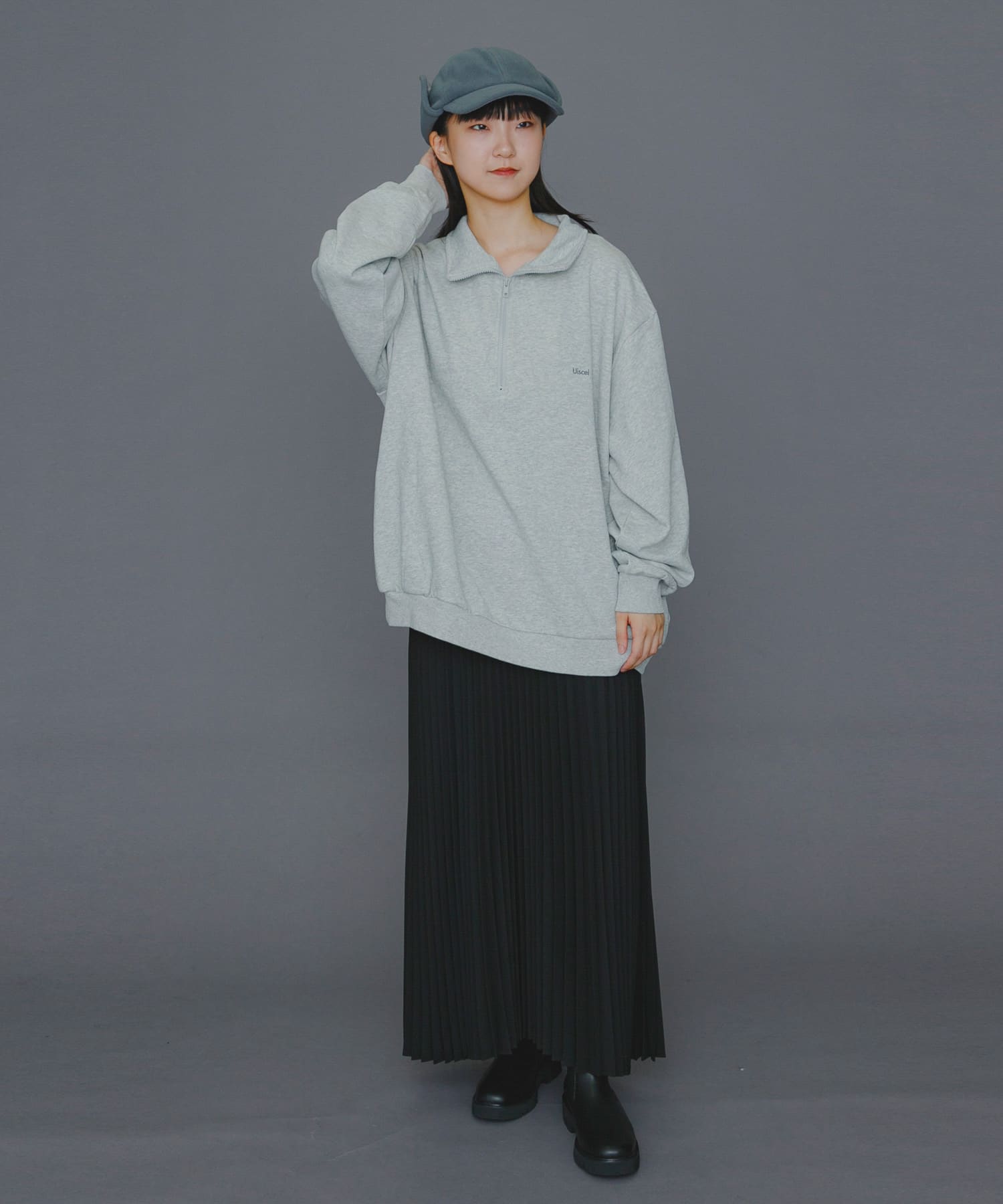 『WEB先行販売』『ユニセックス』Uiscel　フリースキャップ GRAY one