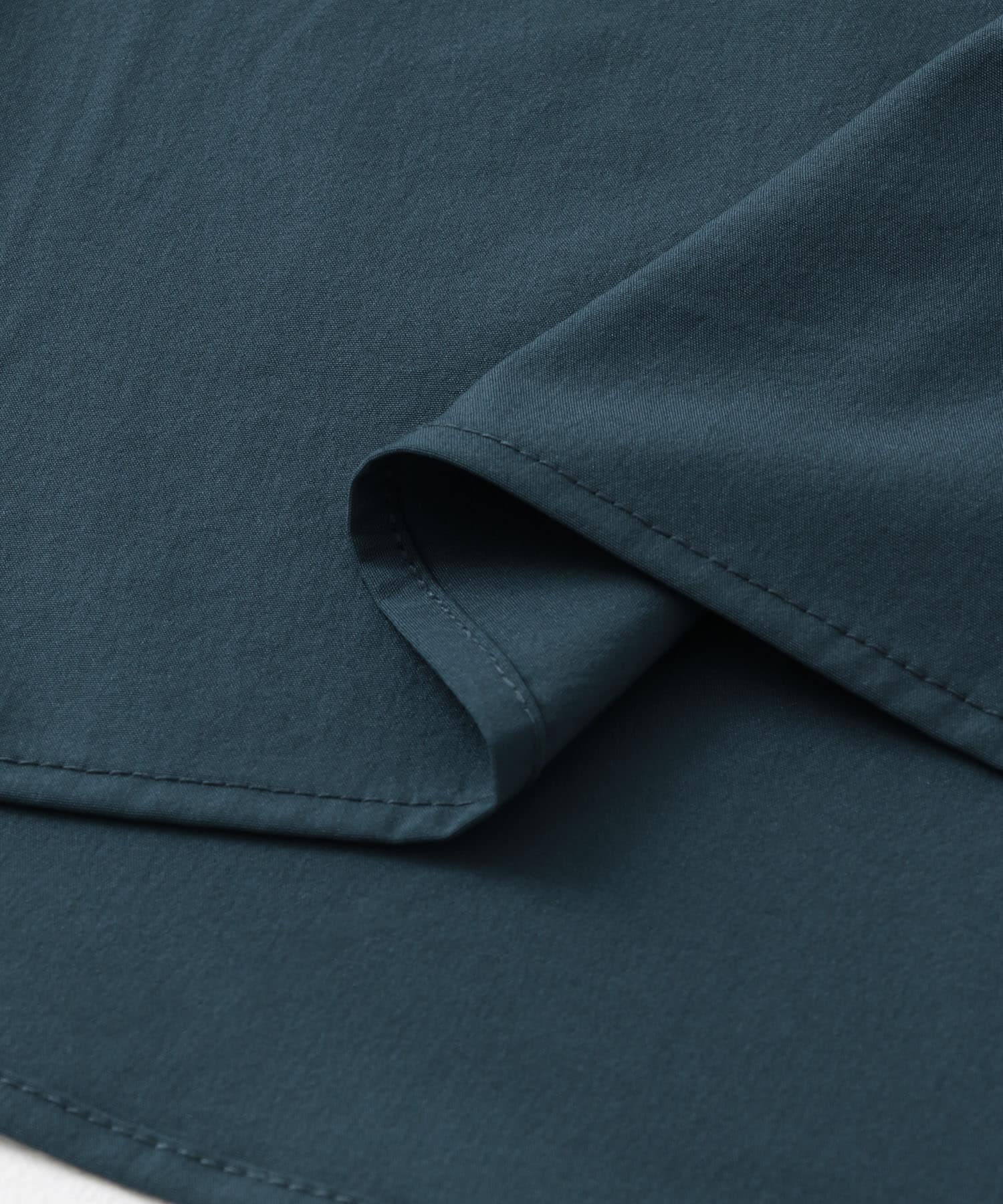 Uiscel　4wayストレッチサイドジップルーズシャツ BLUE M