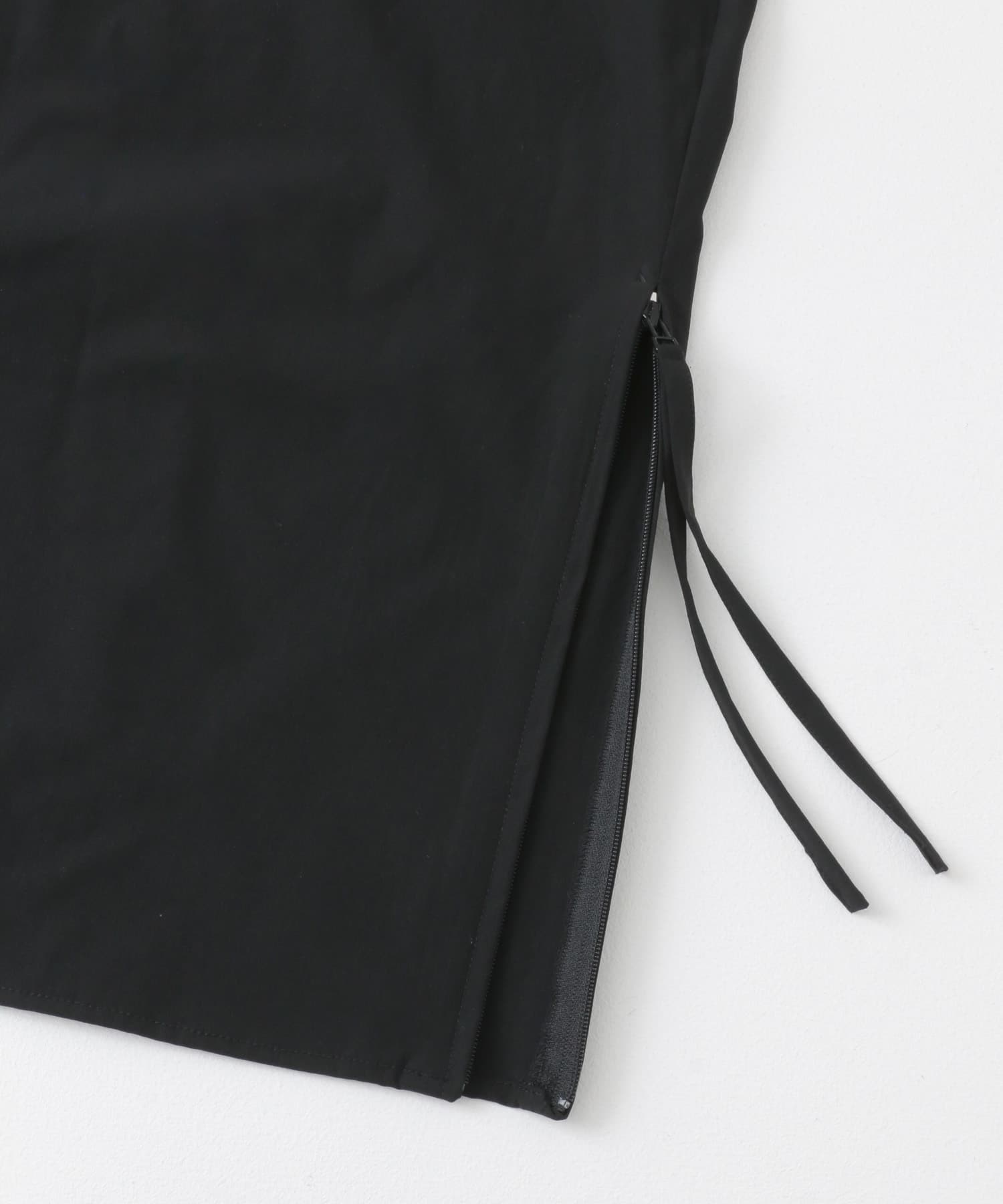 Uiscel　4wayストレッチサイドジップルーズシャツ BLACK M
