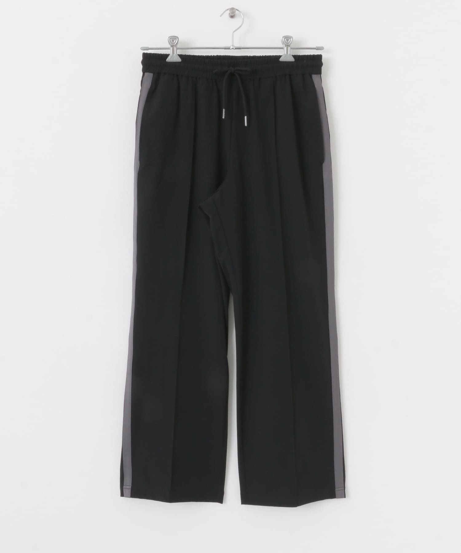 Uiscel　4wayストレッチサイドラインパンツ BLACK M