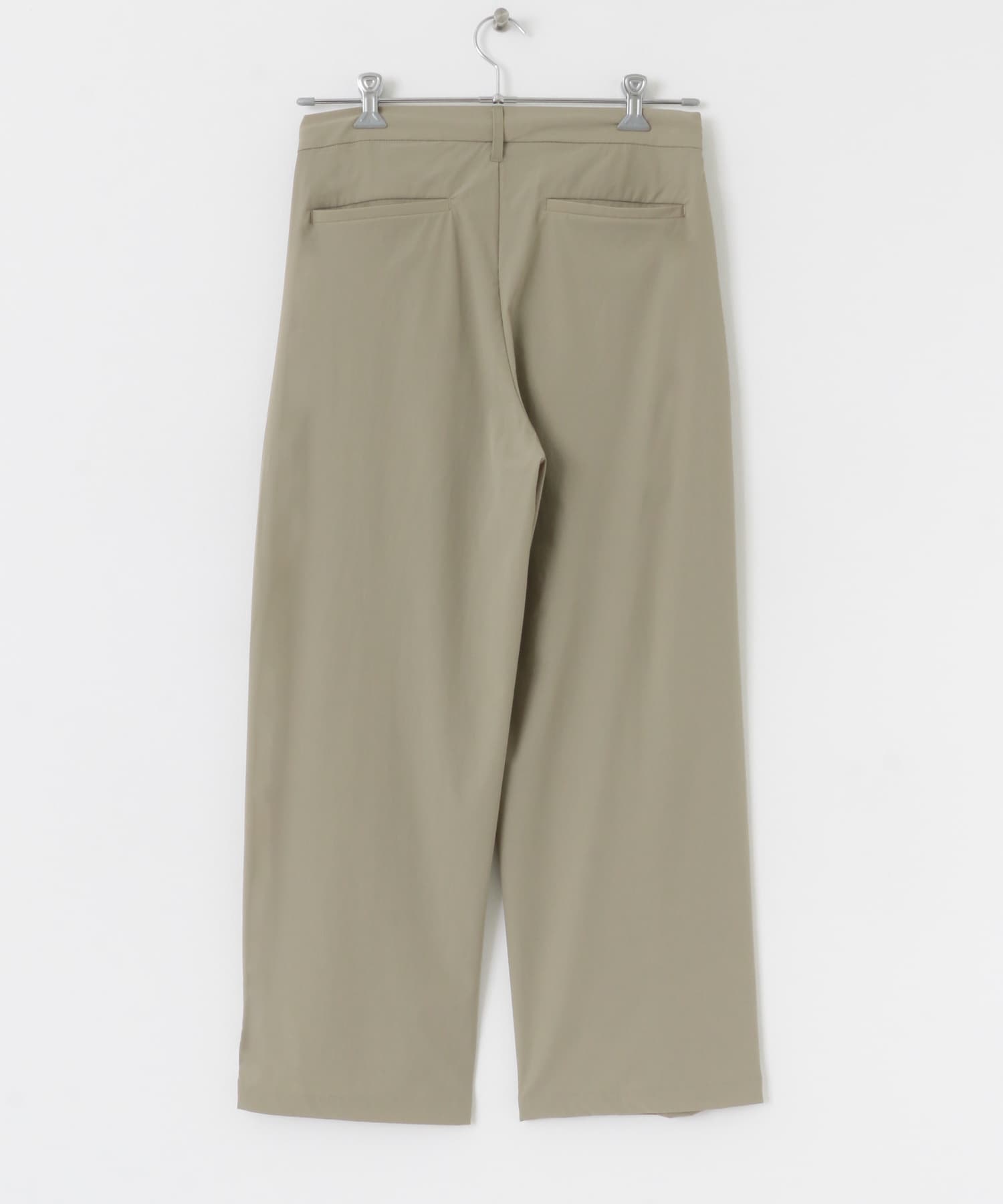 Uiscel　4WAYストレッチ2タックワイドパンツ BEIGE M