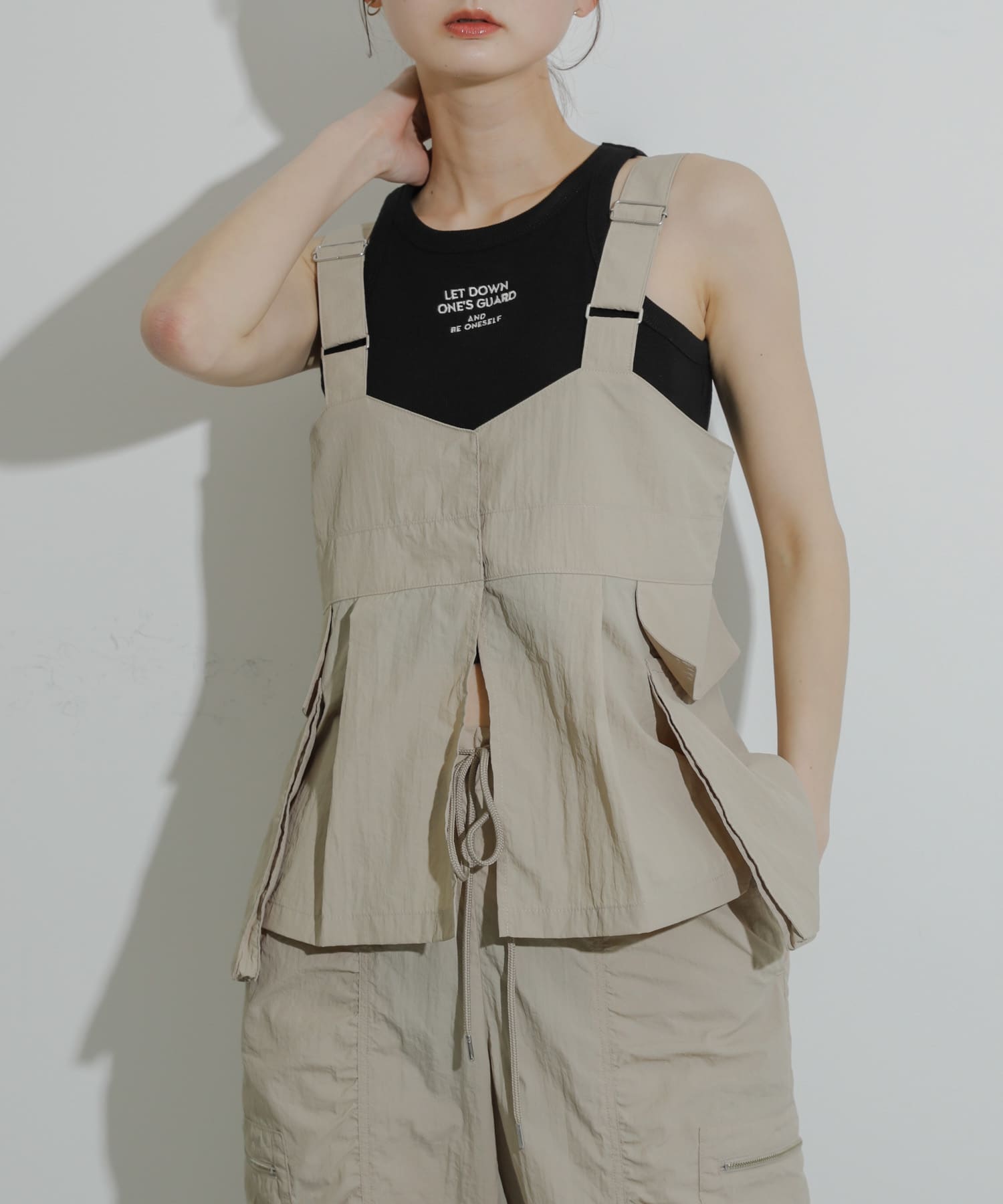 身長：169cm サイズ：one