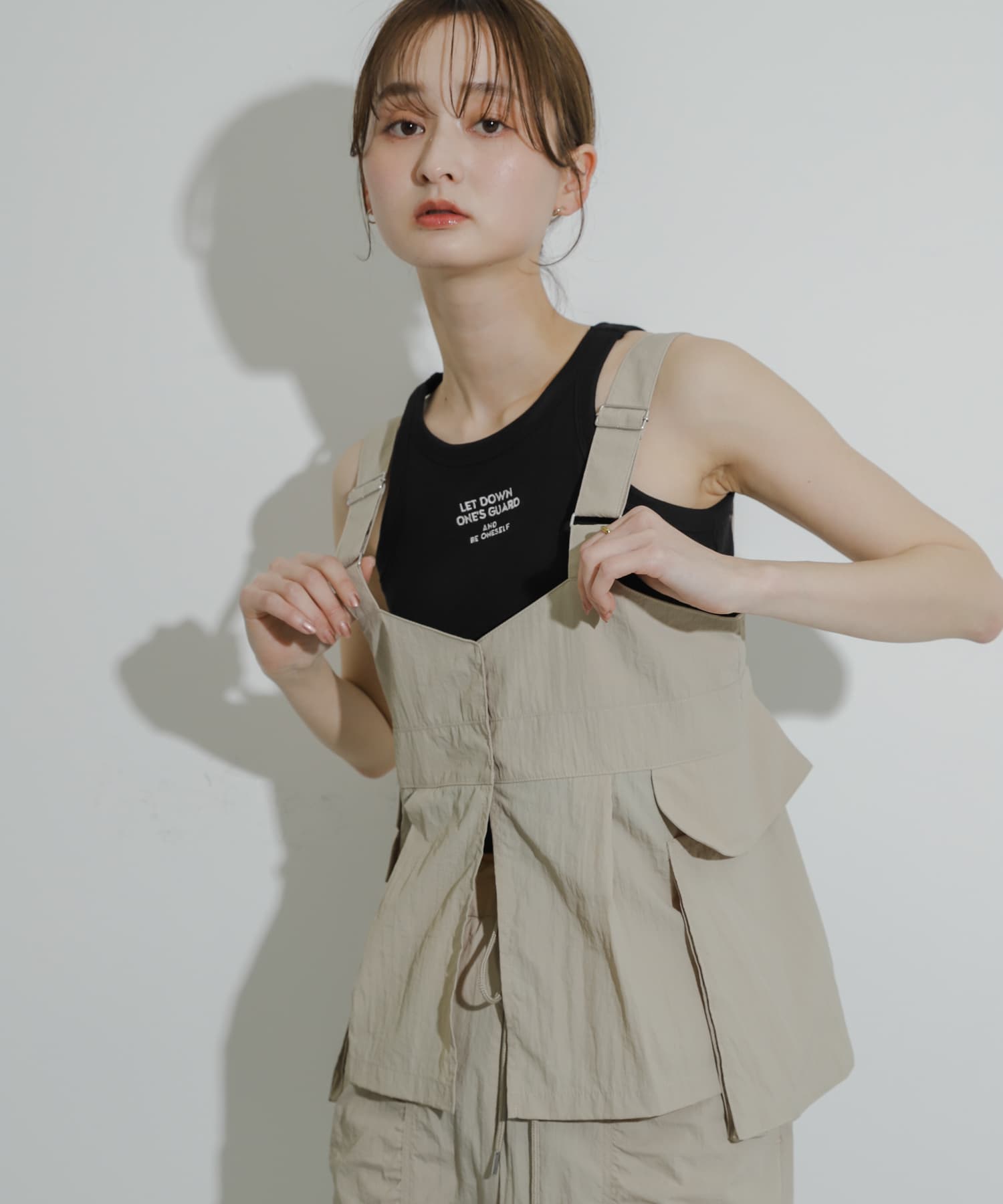 身長：169cm サイズ：one