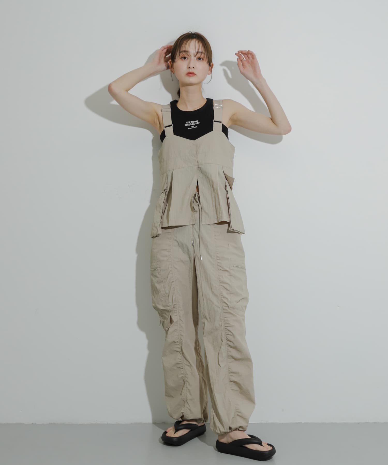 身長：169cm サイズ：one