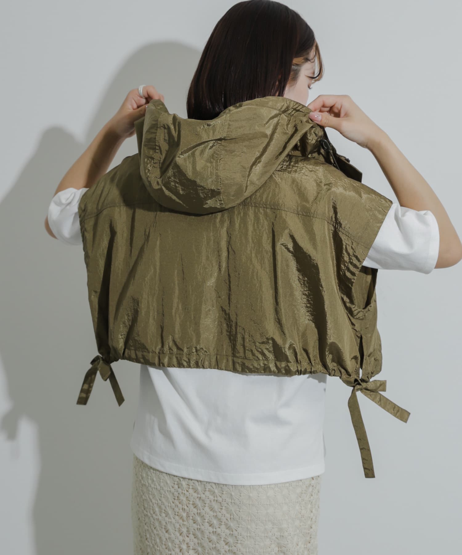 身長：158cm サイズ：one