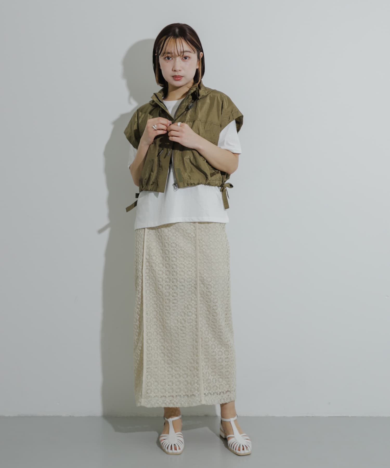 身長：158cm サイズ：one