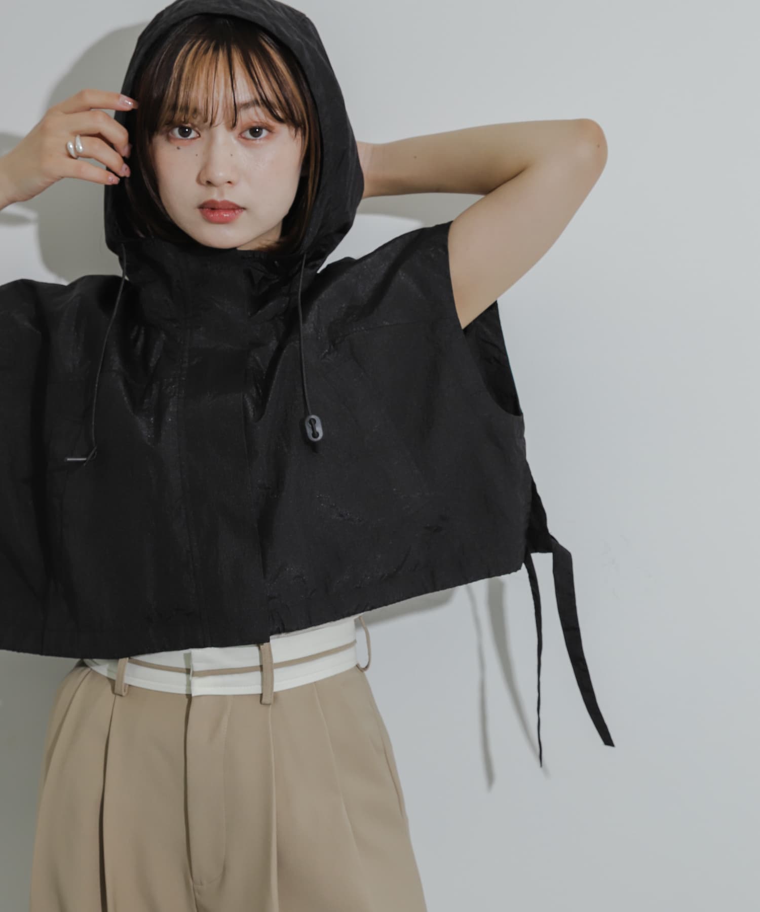 身長：158cm サイズ：one