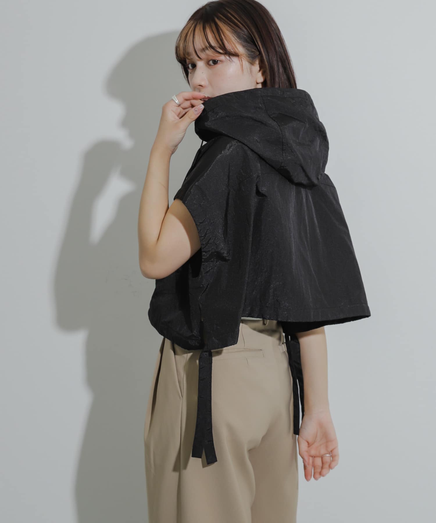 身長：158cm サイズ：one