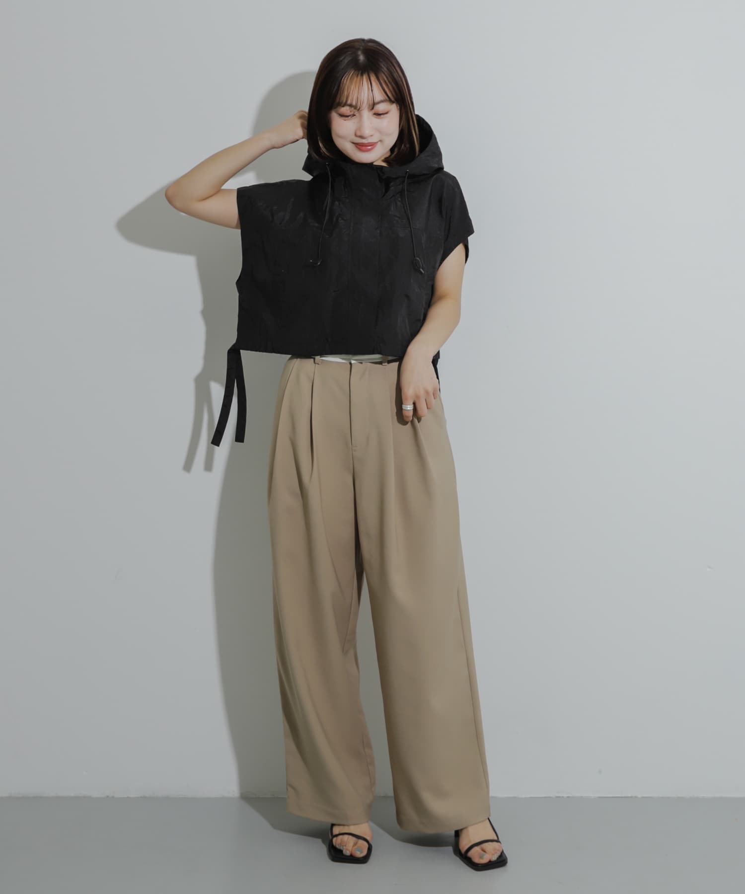 身長：158cm サイズ：one
