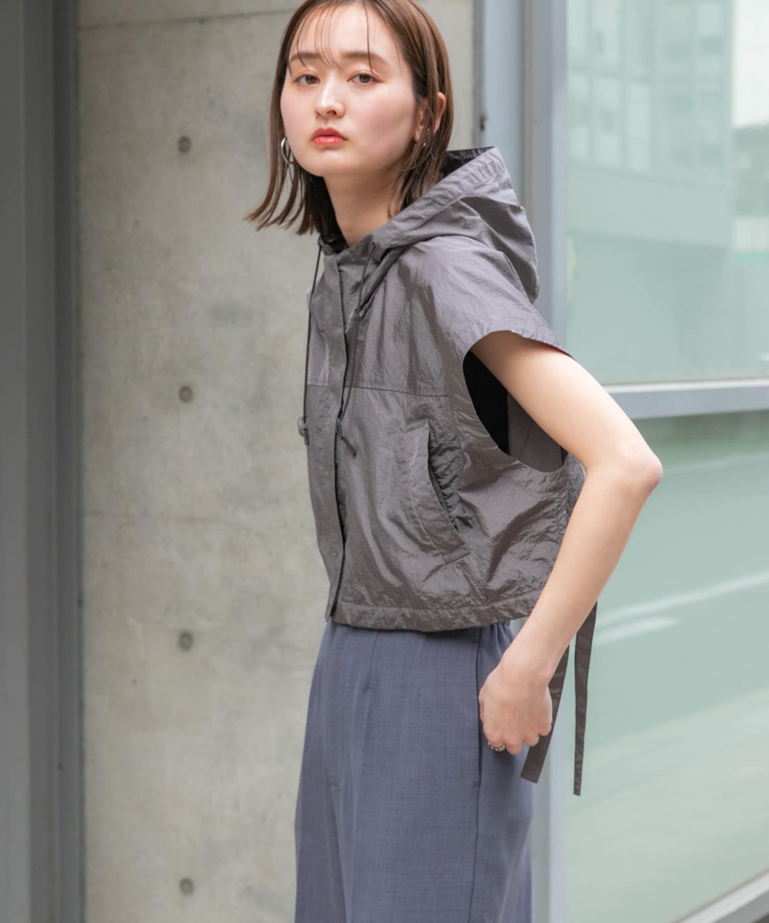 身長：169cm サイズ：one