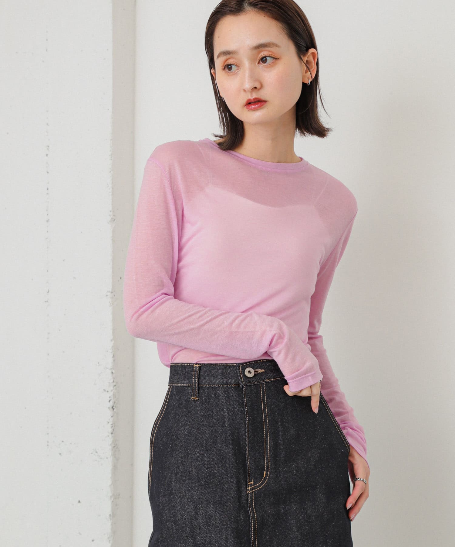 身長：169cm サイズ：one