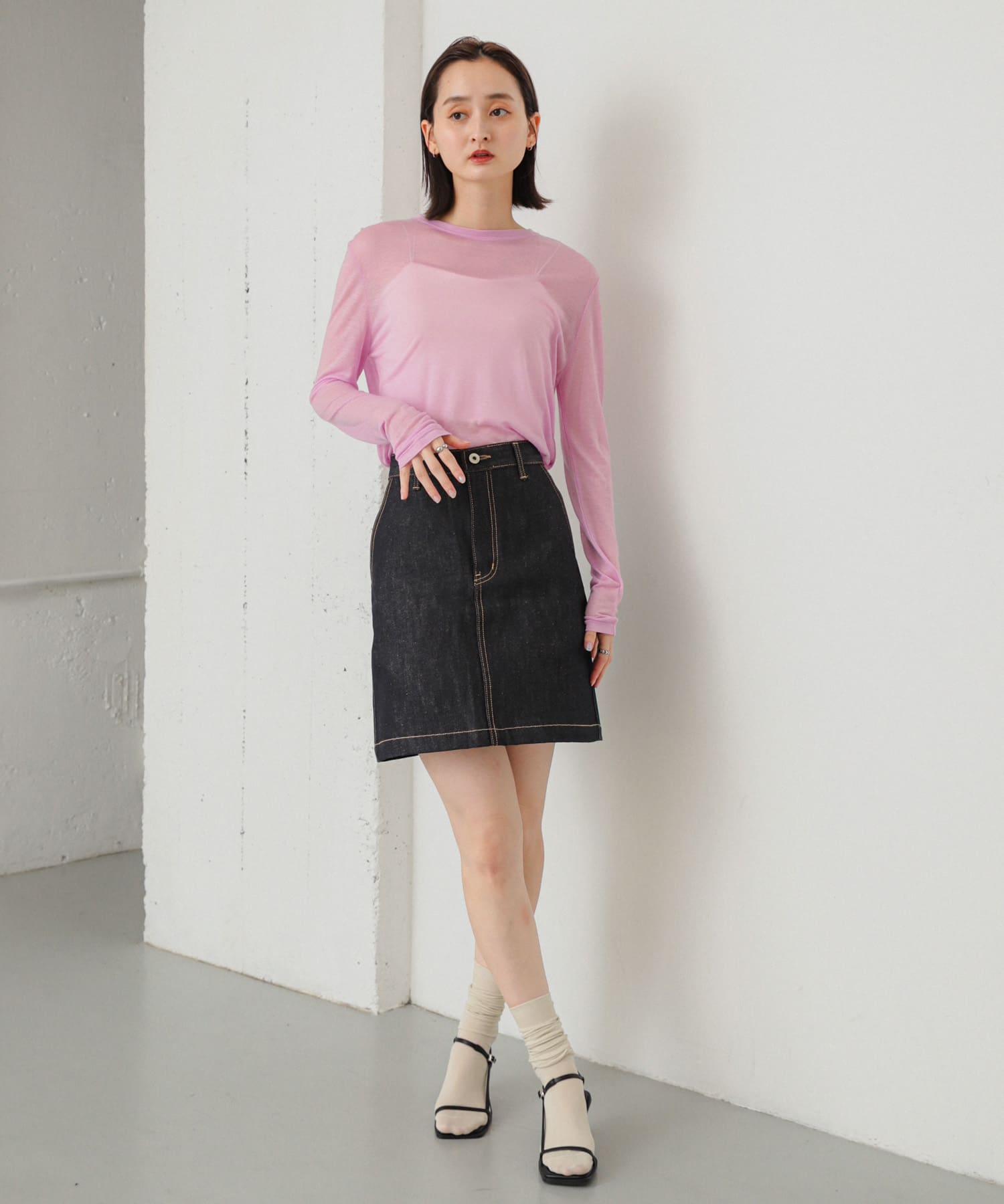 身長：169cm サイズ：one