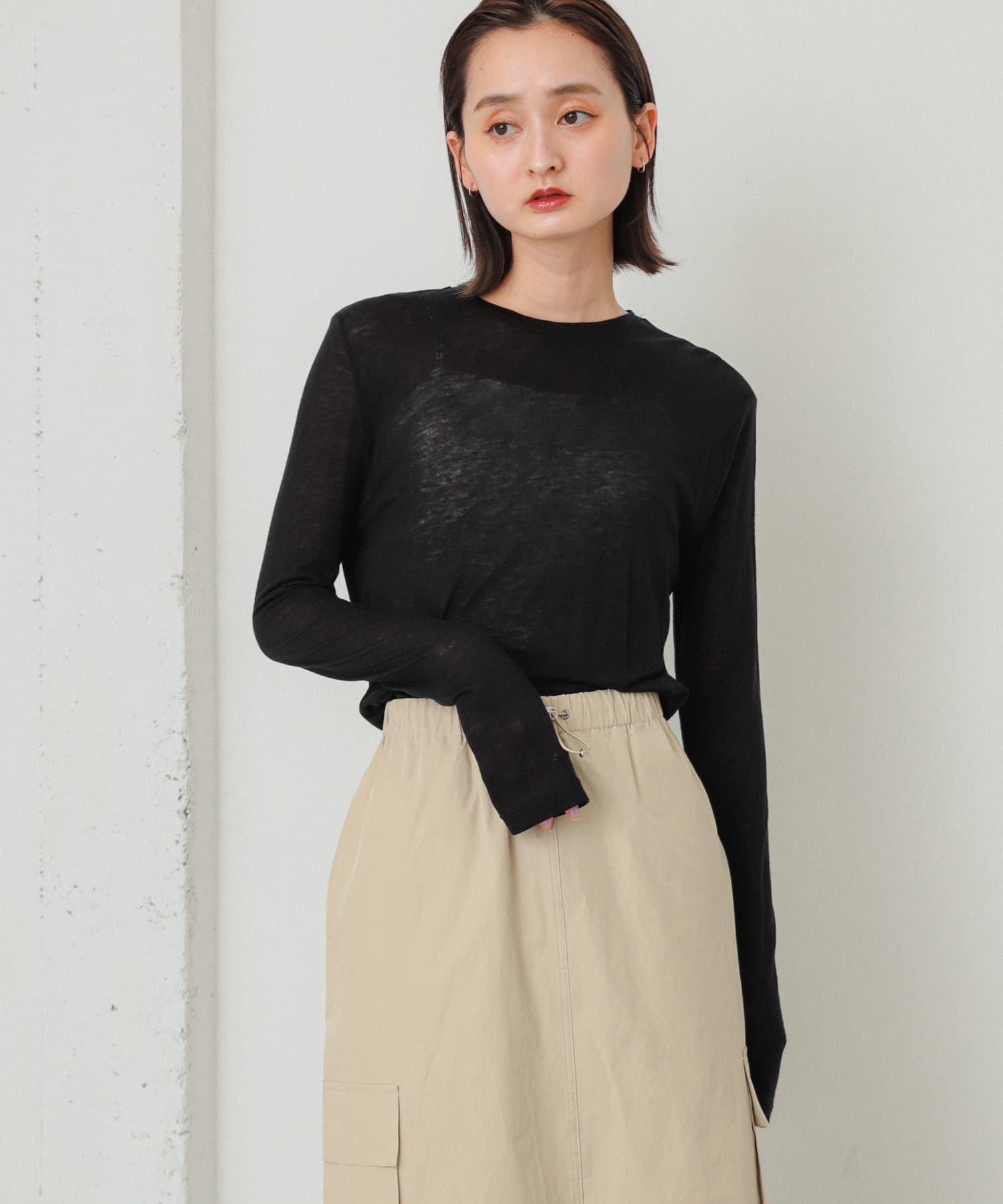 身長：169cm サイズ：one