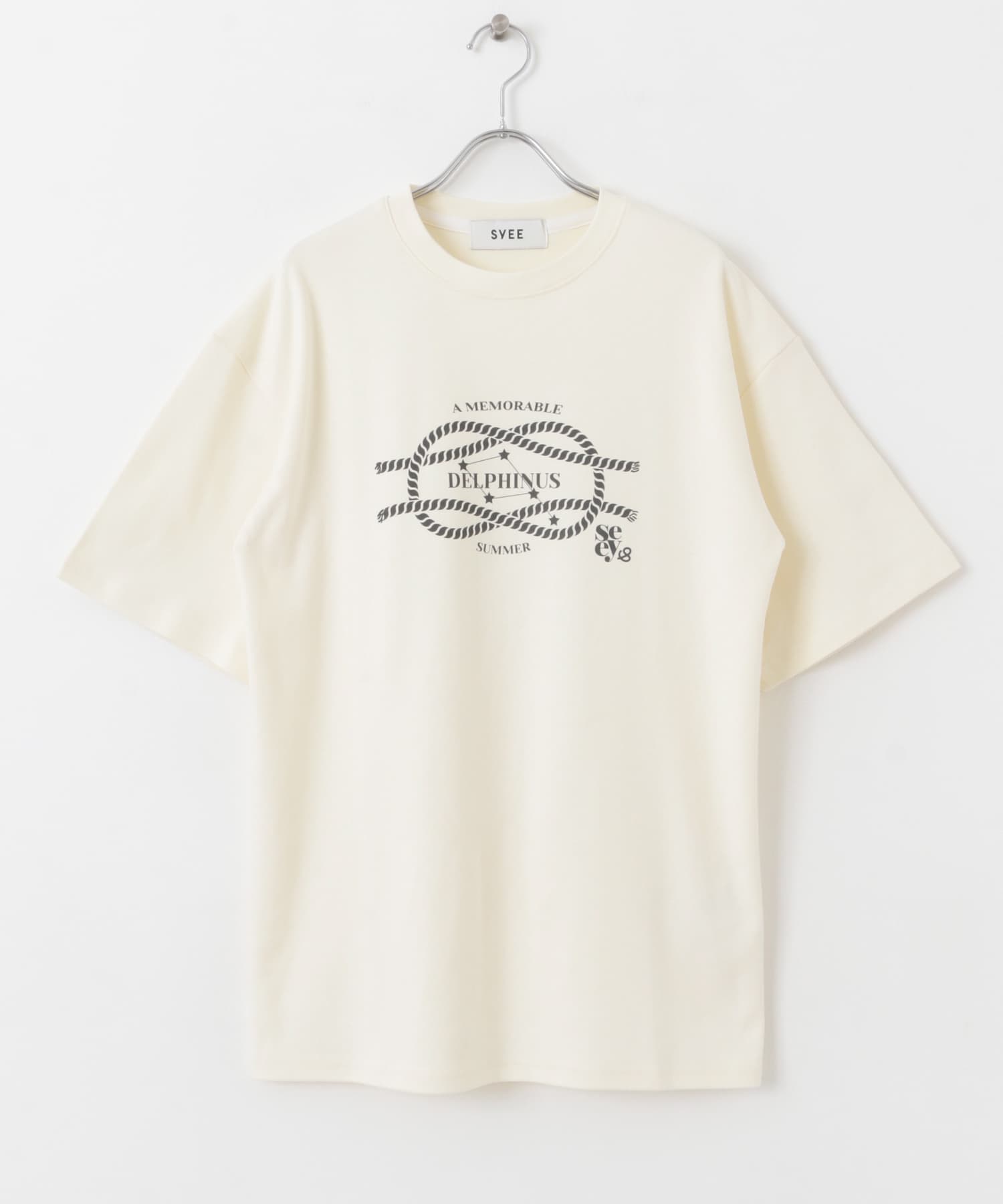 SYEE　ドルフィンロゴTシャツ IVORY one