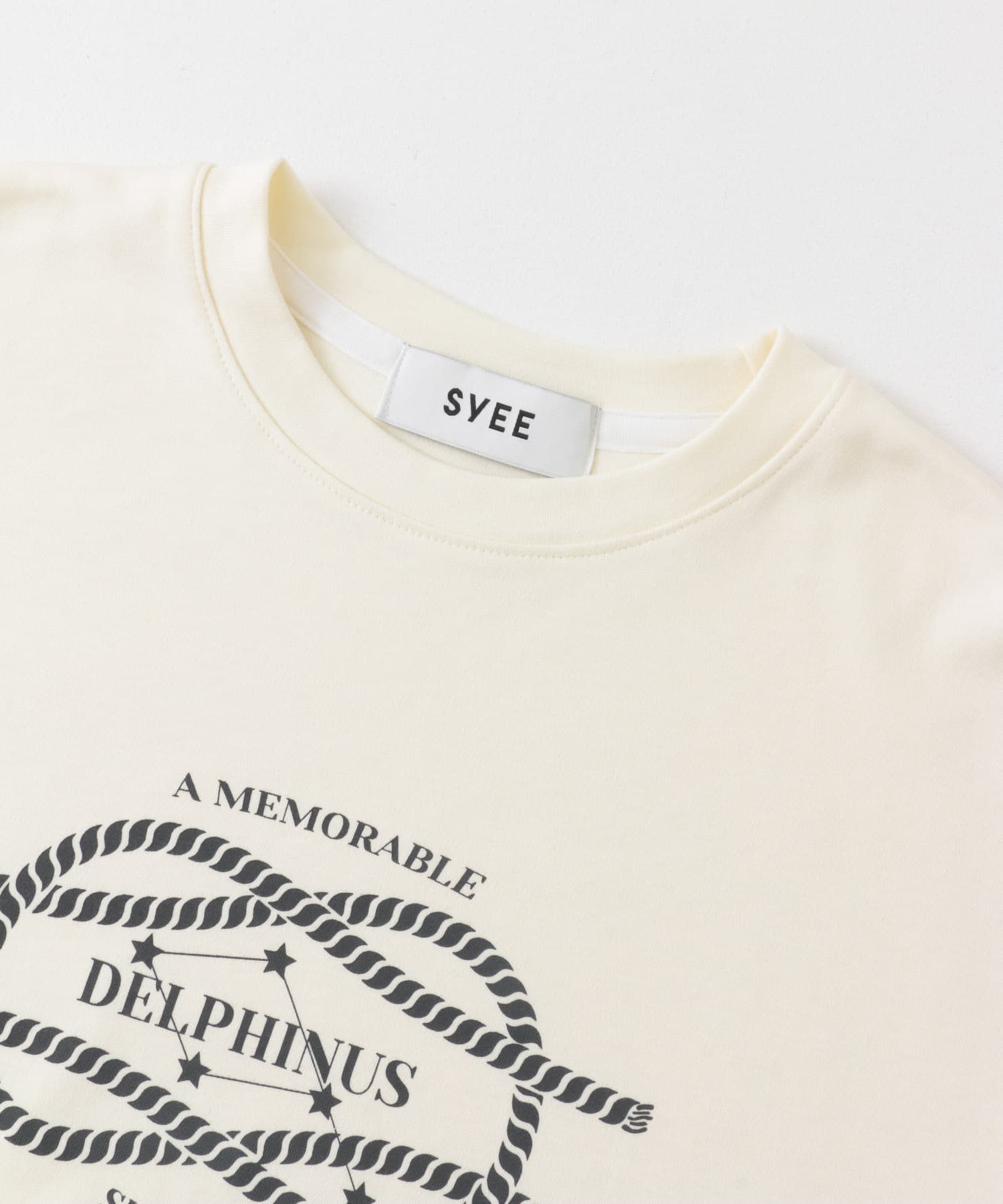 SYEE　ドルフィンロゴTシャツ IVORY one