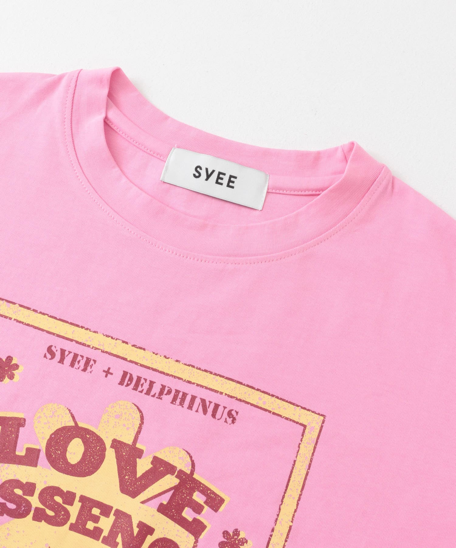 SYEE　ドルフィングラフィックTシャツ PINK one