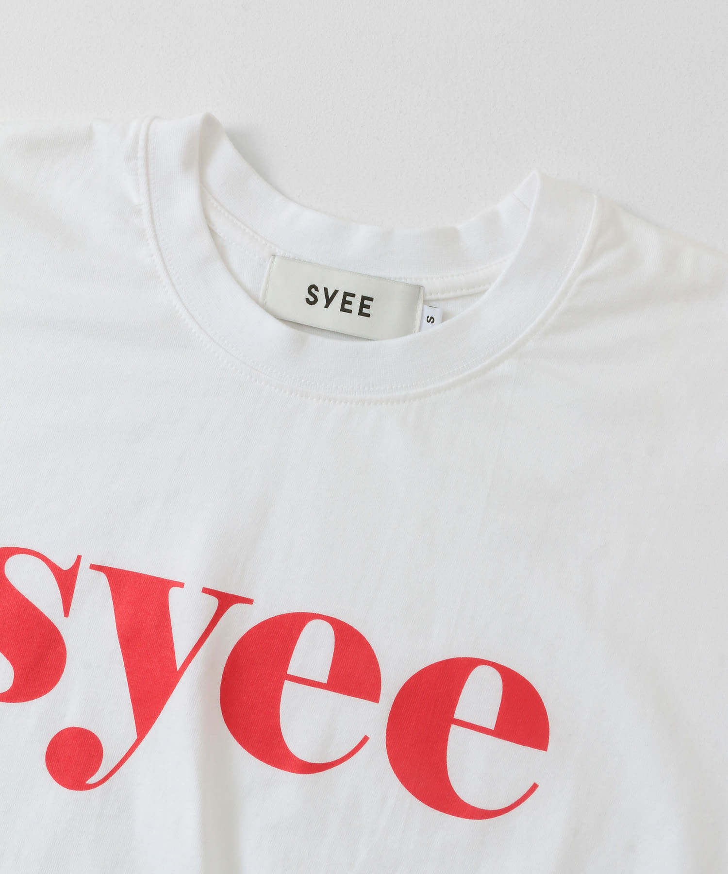 SYEE　ロゴTシャツ OFF WHITE one