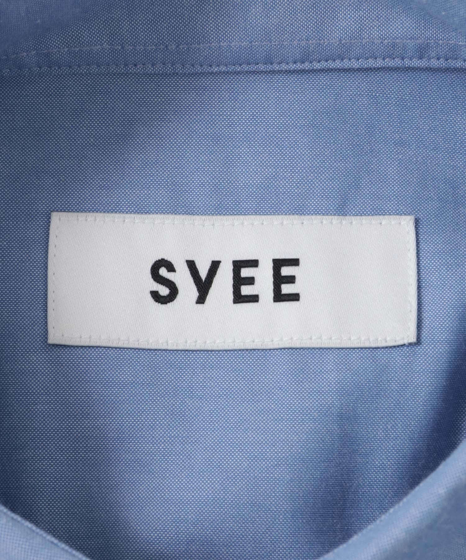 SYEE　ソフトコットンロングスリーブシャツ BLUE one