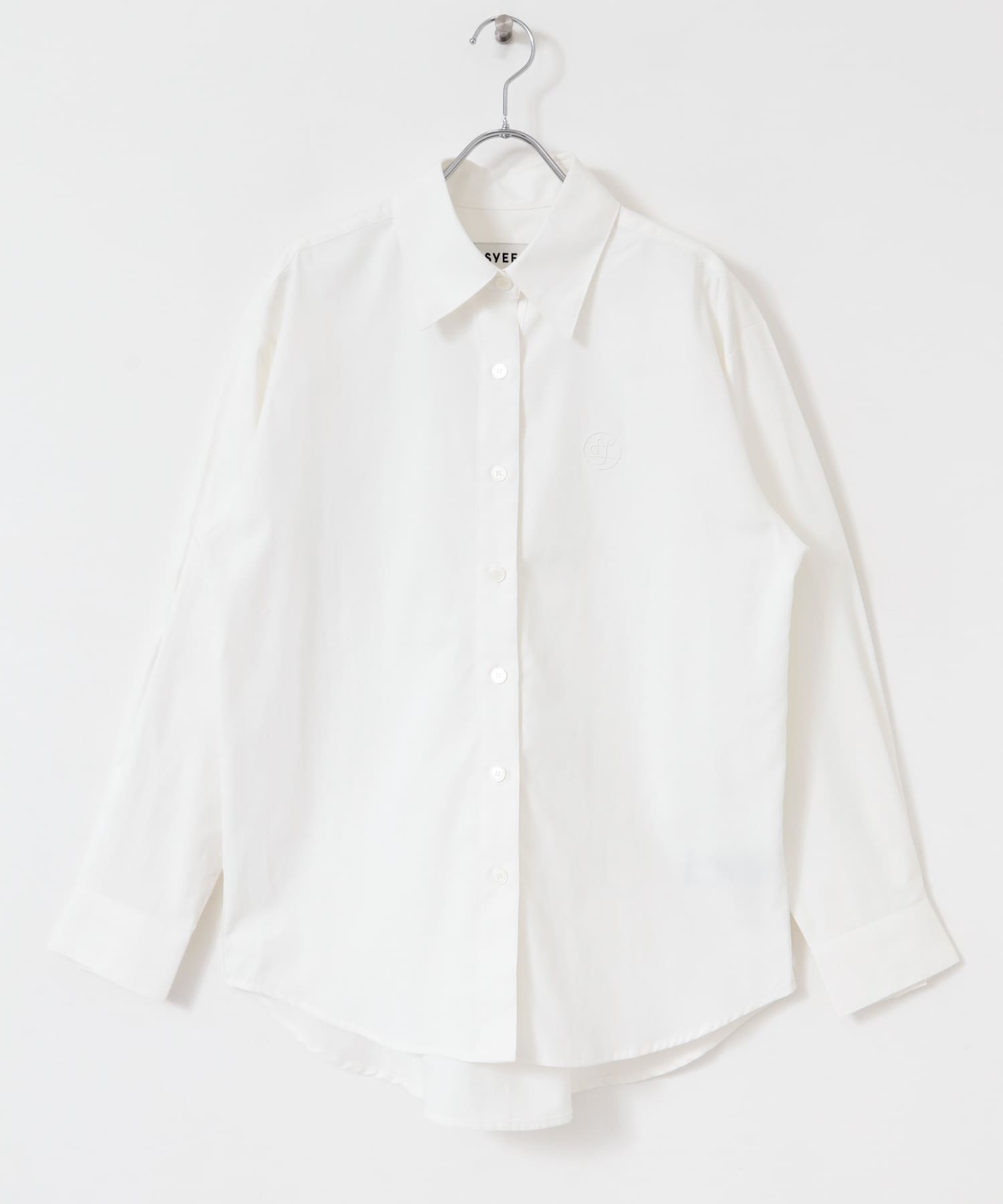 SYEE　ソフトコットンロングスリーブシャツ OFF WHITE one