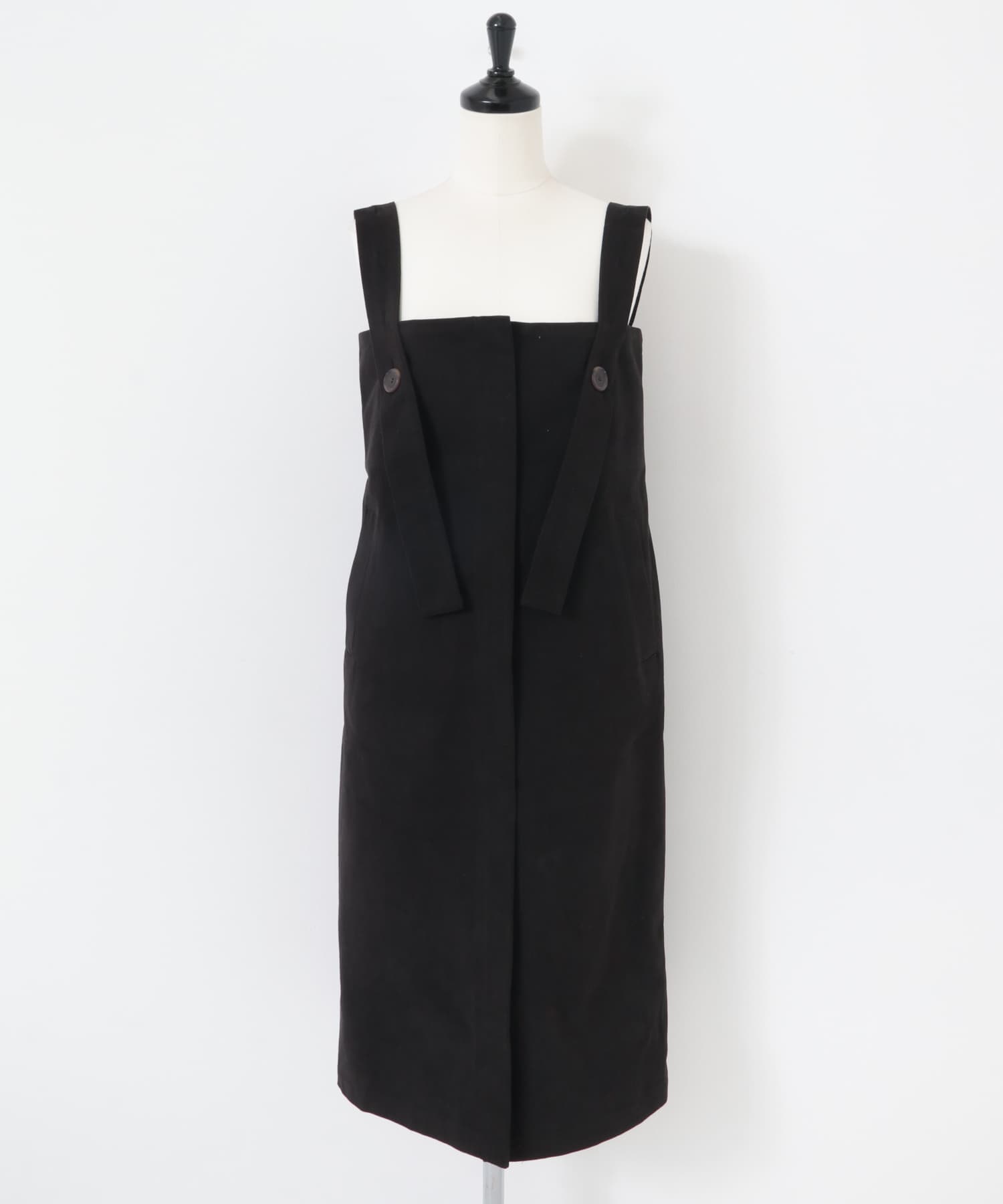 SYEE　2WAYジャンパスカートワンピース BLACK one