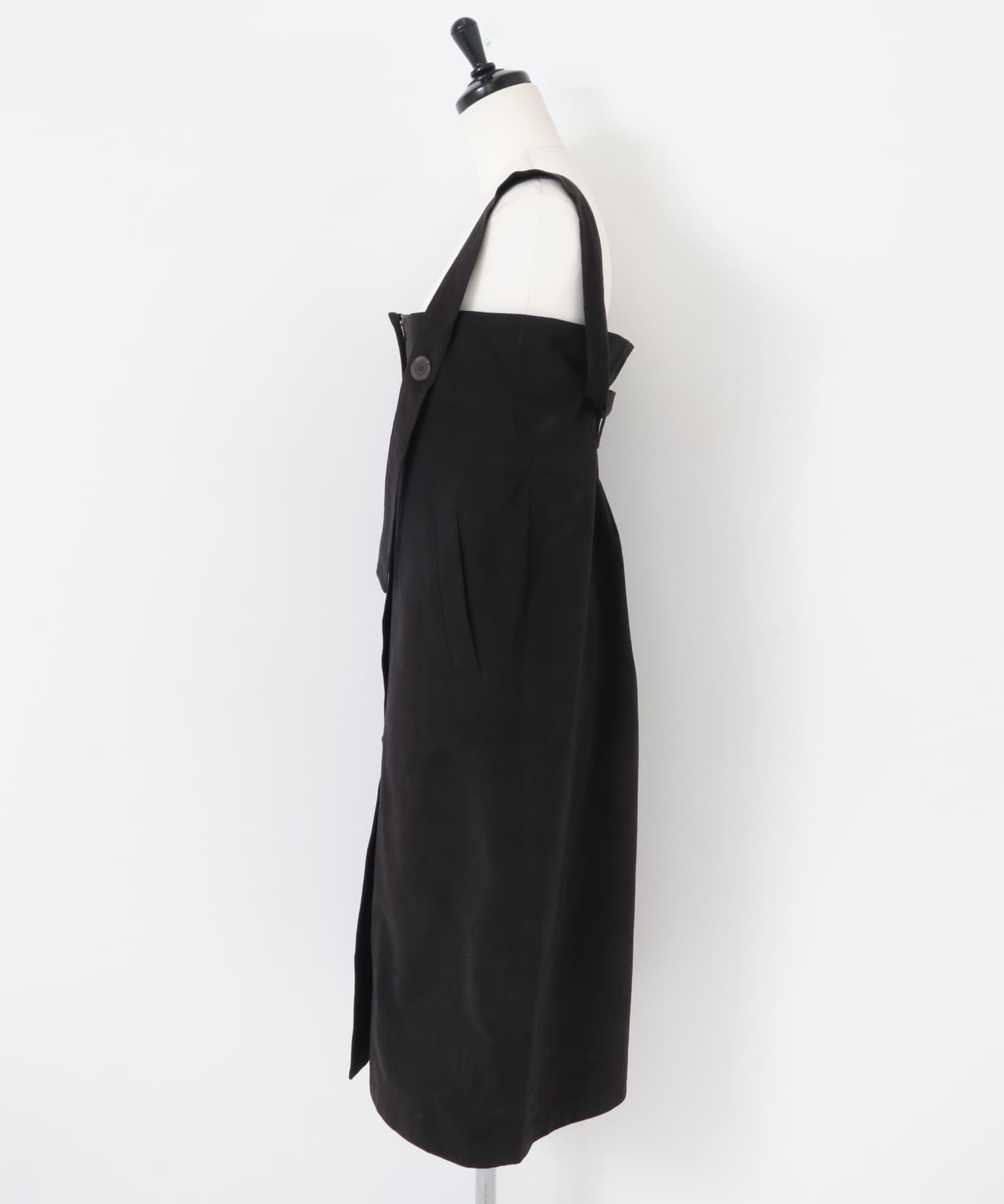 SYEE　2WAYジャンパスカートワンピース BLACK one