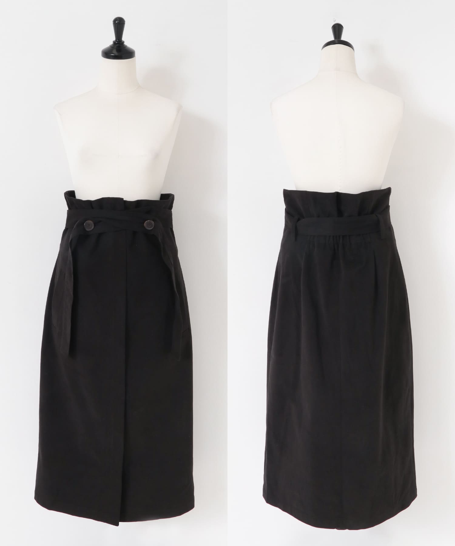 SYEE　2WAYジャンパスカートワンピース BLACK one