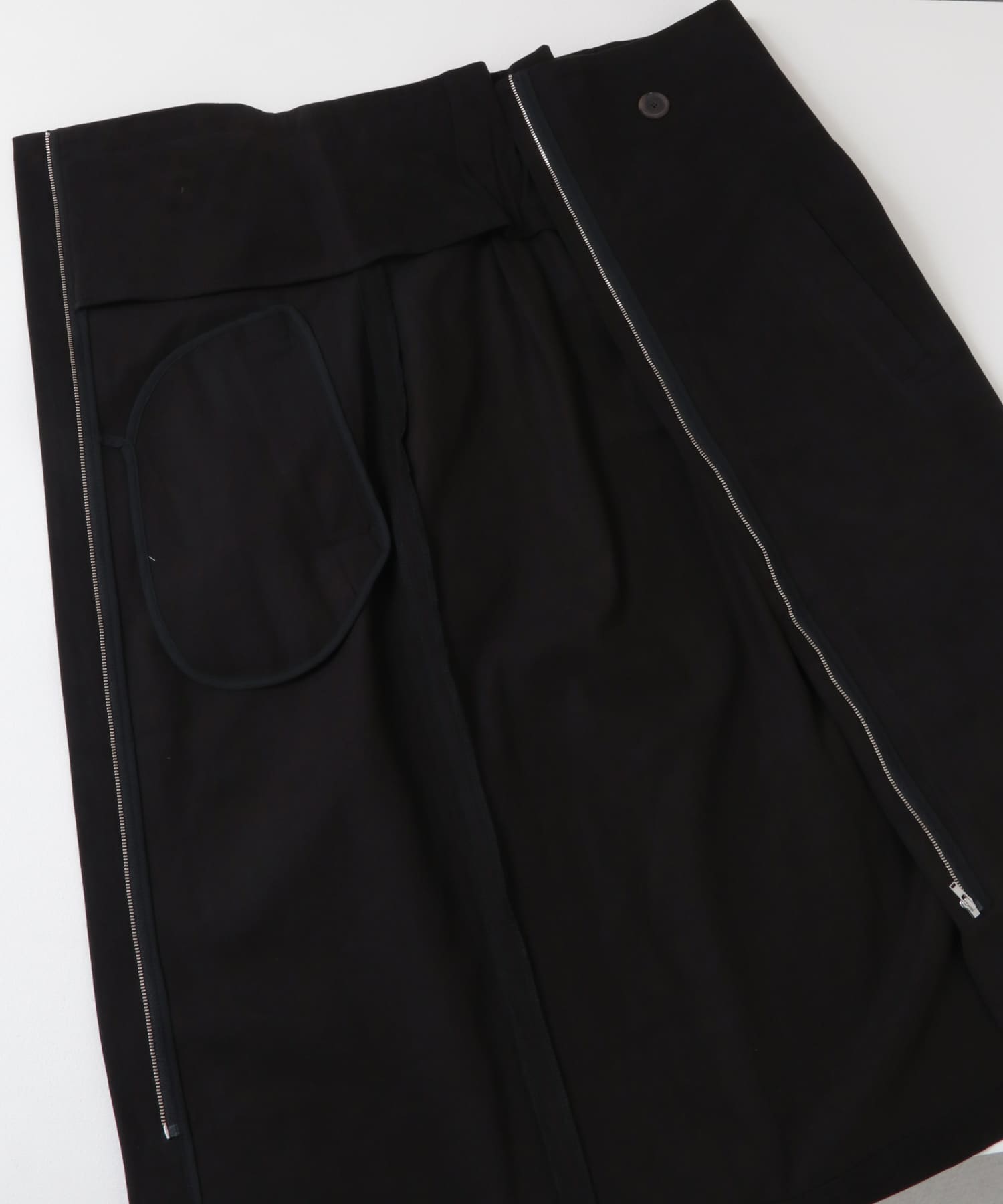 SYEE　2WAYジャンパスカートワンピース BLACK one