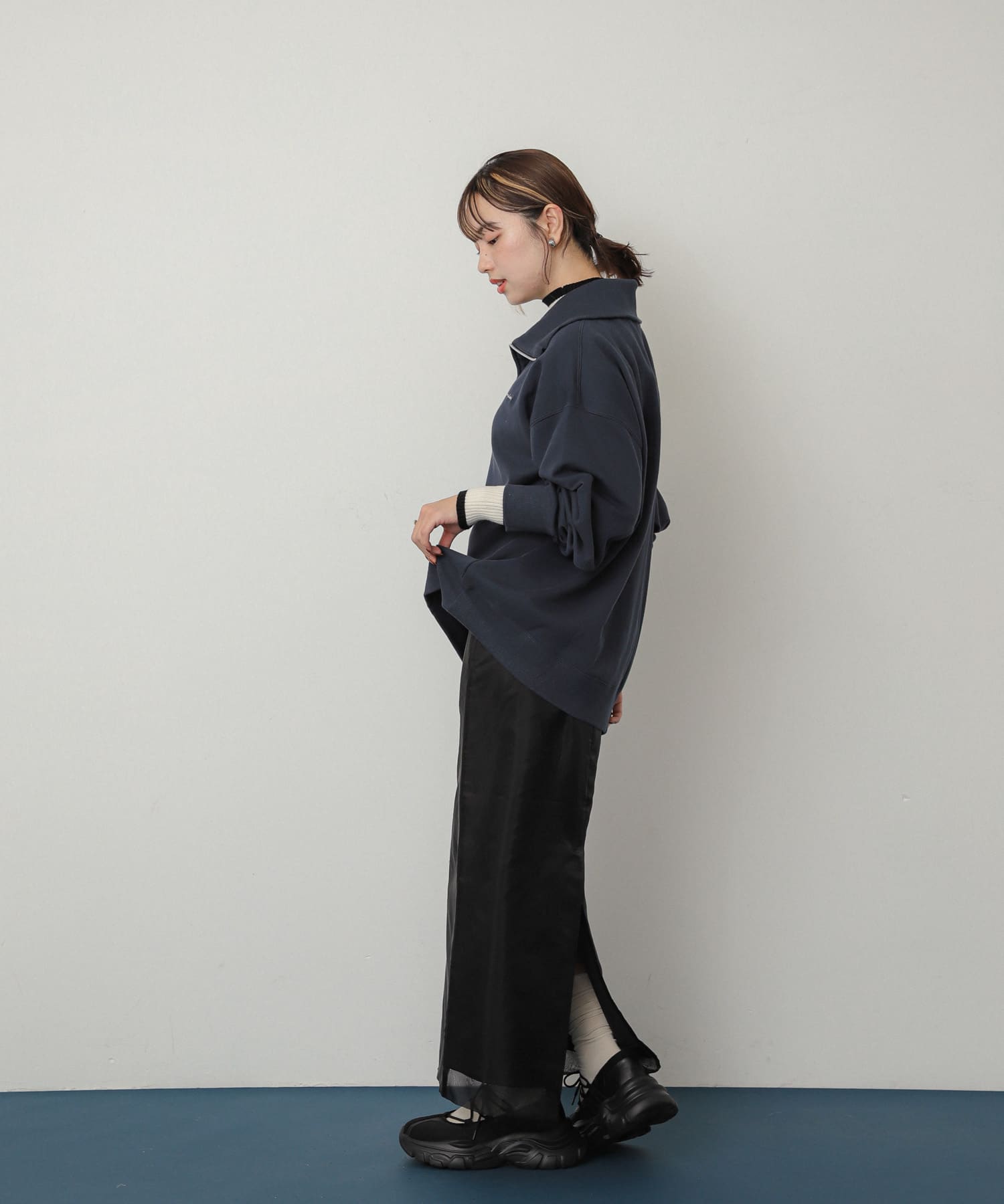 身長：158cm サイズ：one