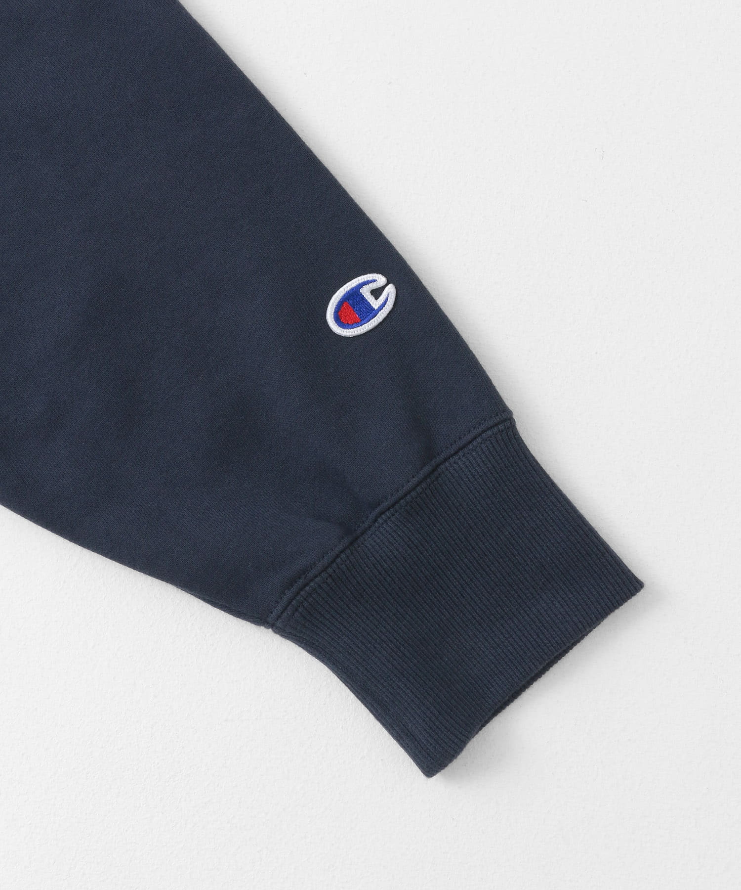 『別注』Champion×SENSE OF PLACE 　ルーズジップトップ NAVY one