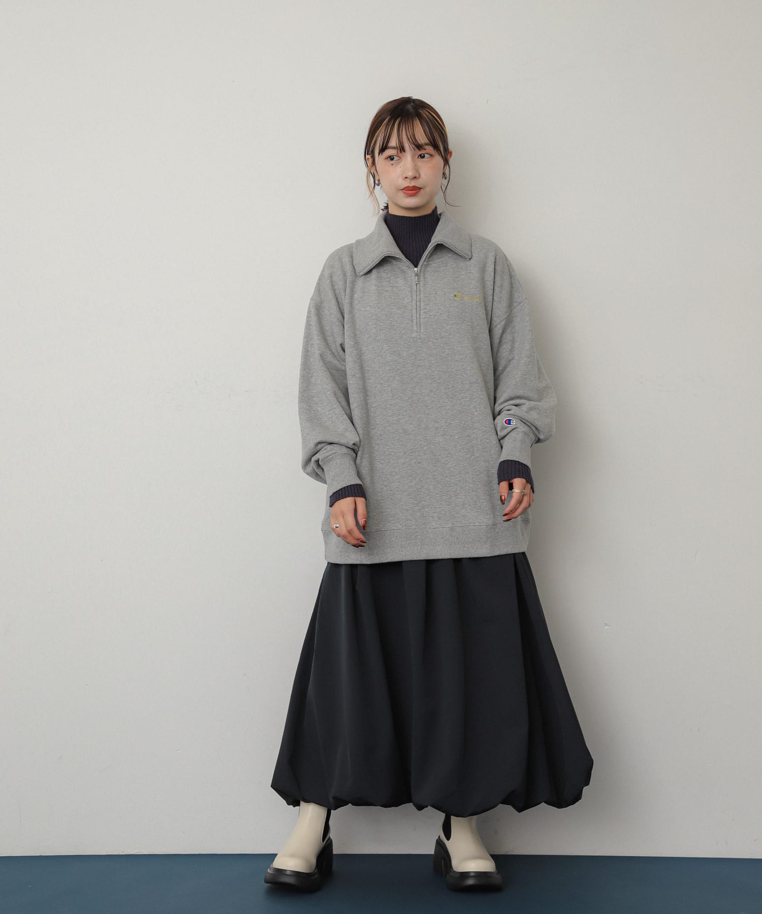 身長：158cm サイズ：one