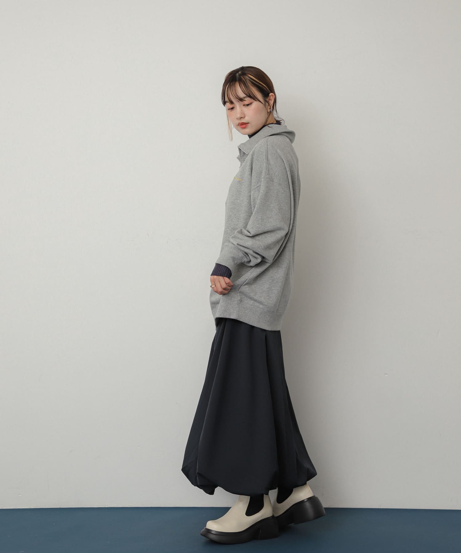 身長：158cm サイズ：one