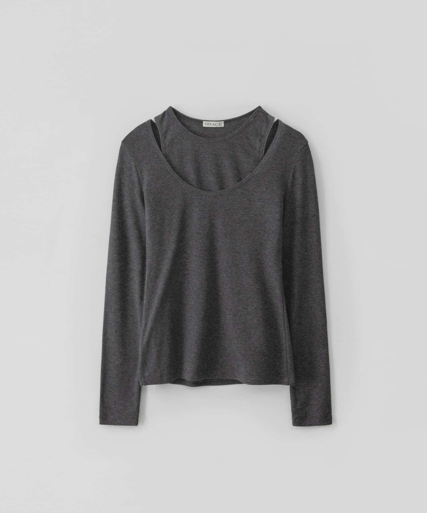 RRACE　Layered T-Shirts Chacoal one