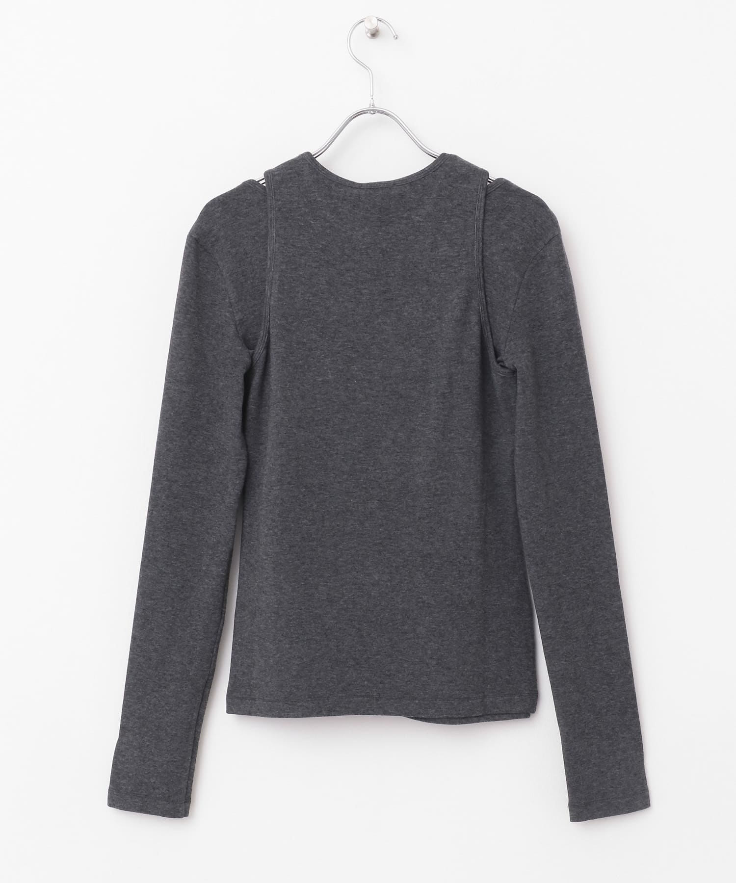 RRACE　Layered T-Shirts Chacoal one