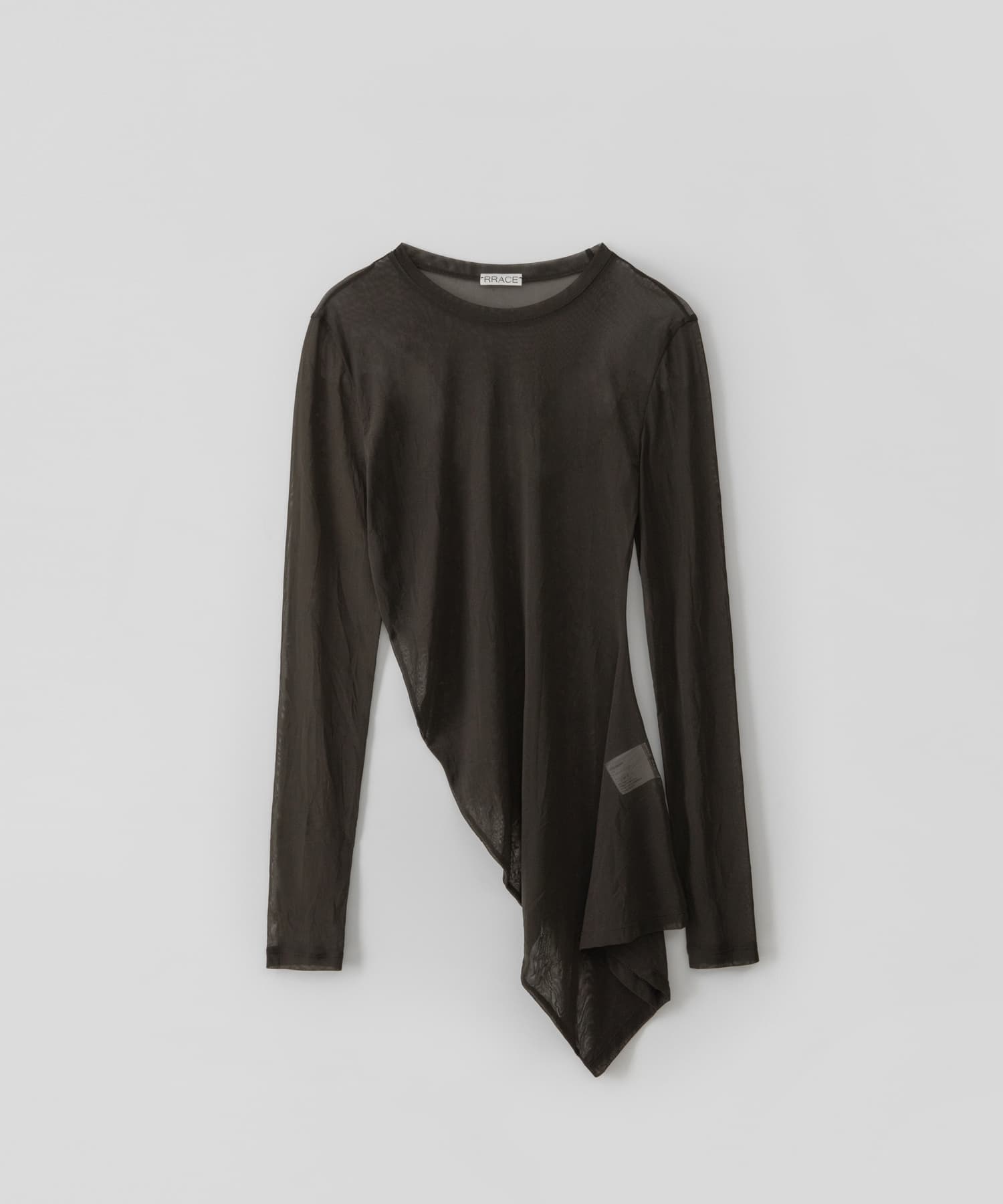RRACE　Sheer Jersey Top Brown one