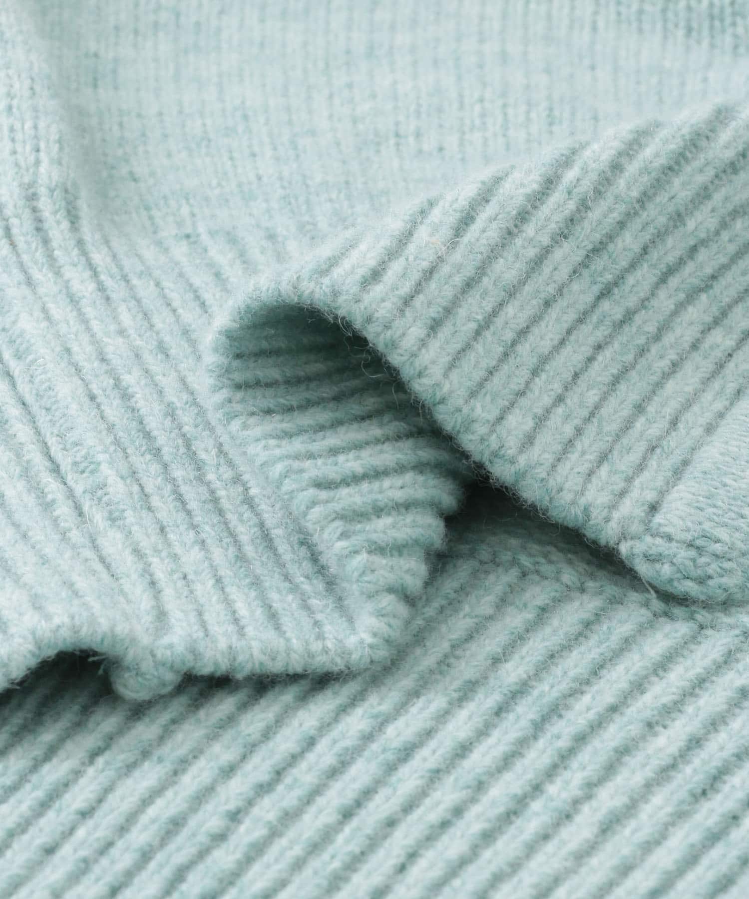 VITALSIGN　CutOut Line Knit Pullover L.Green one