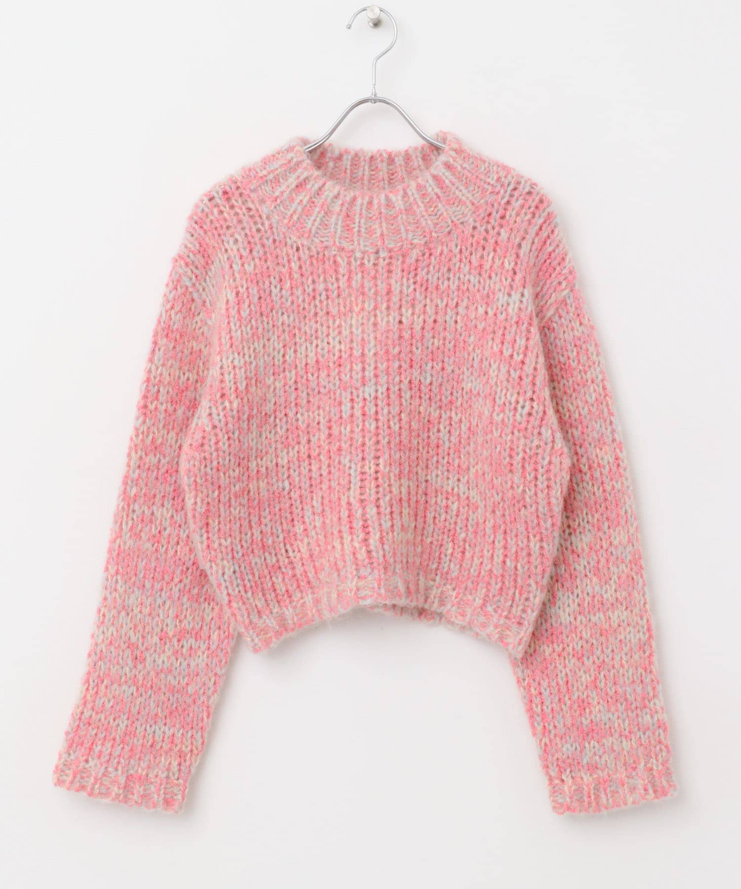 Et demain　candy crop knit - Pink
