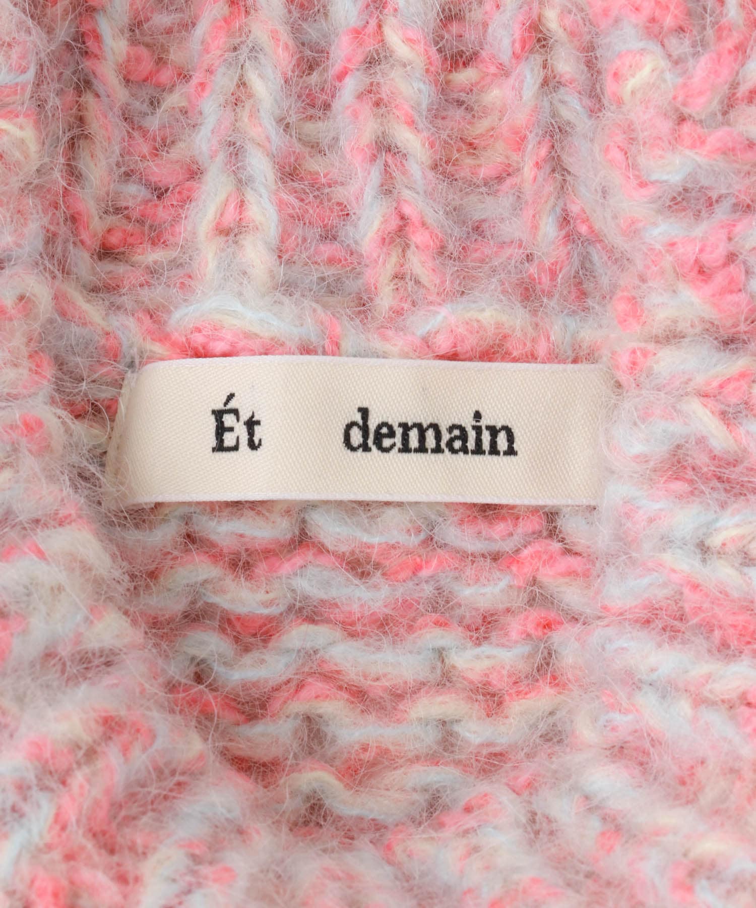Et demain　candy crop knit - Pink Pink one