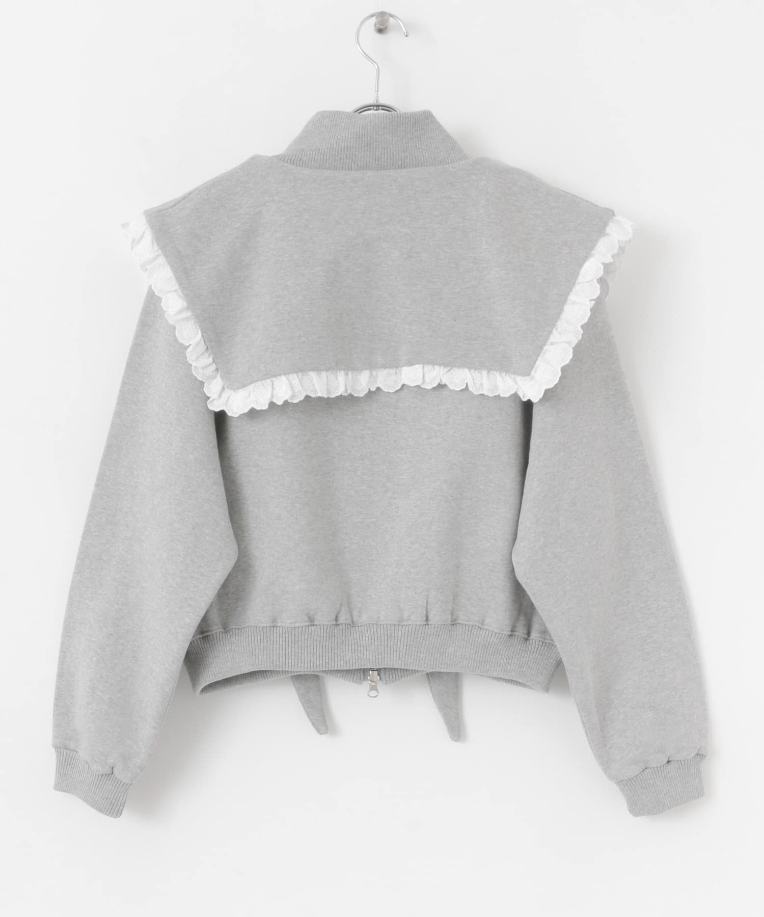 VITALSIGN　LaceCapeLogoZip-Up Grey one
